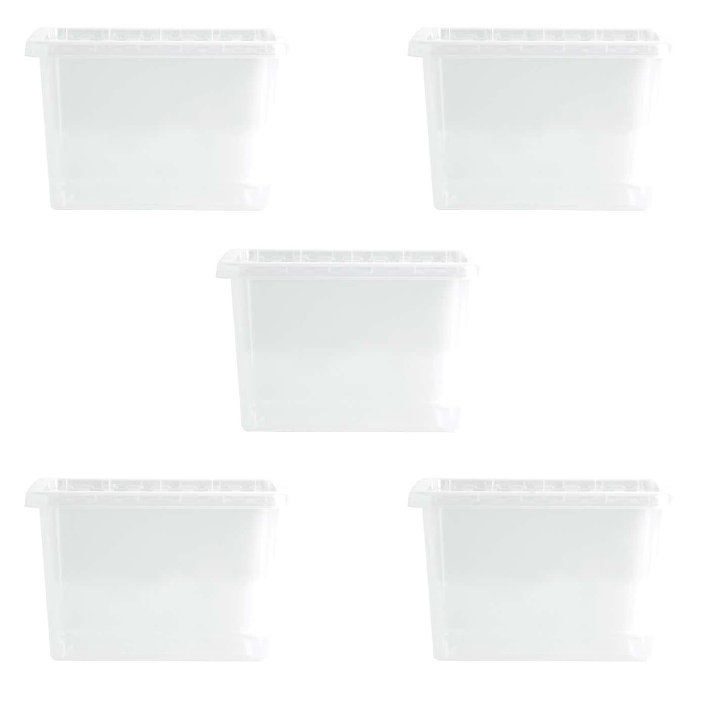 Wham Crystal Set of 5 Storage Boxes & Lids