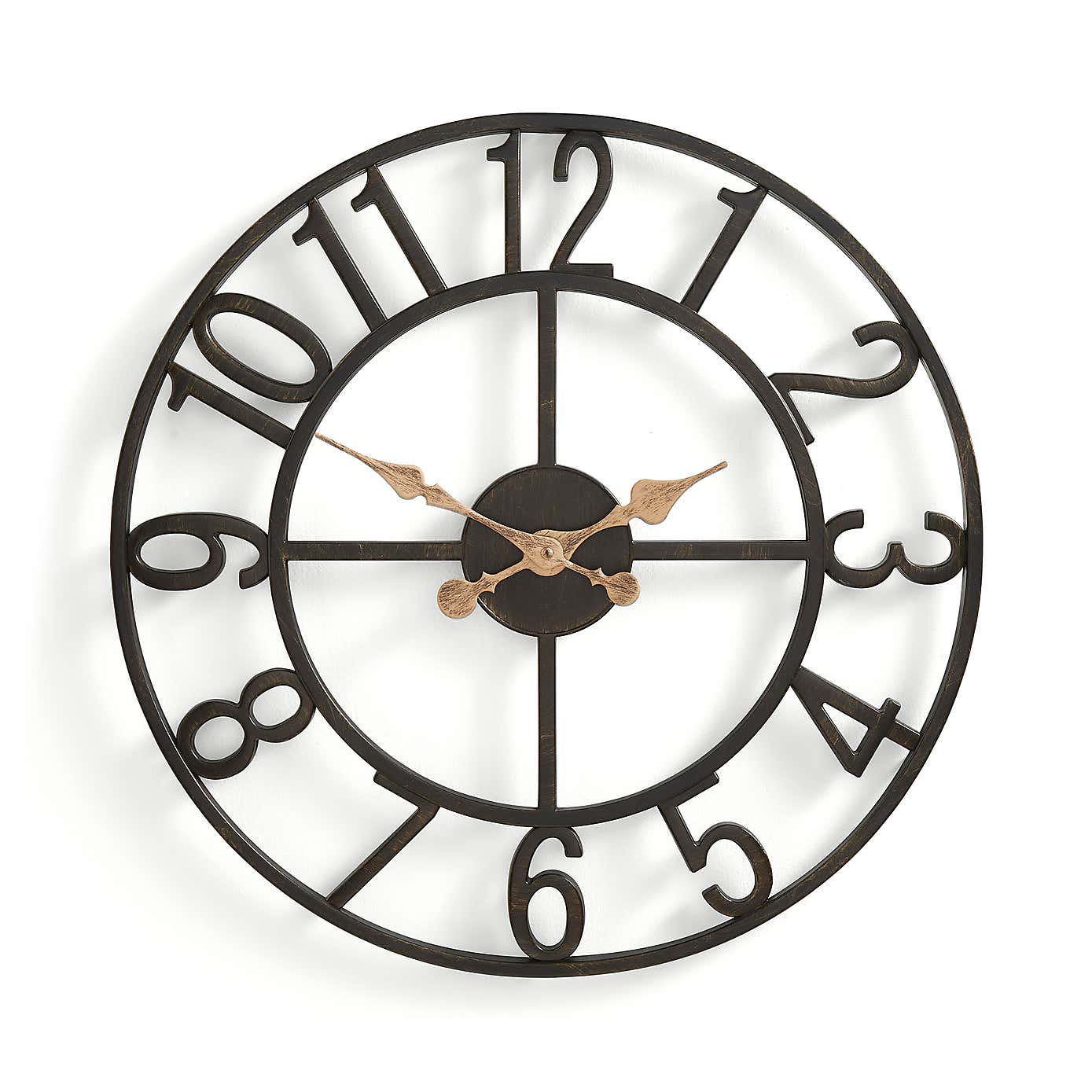 Skeleton Numbers Indoor Outdoor Wall Clock