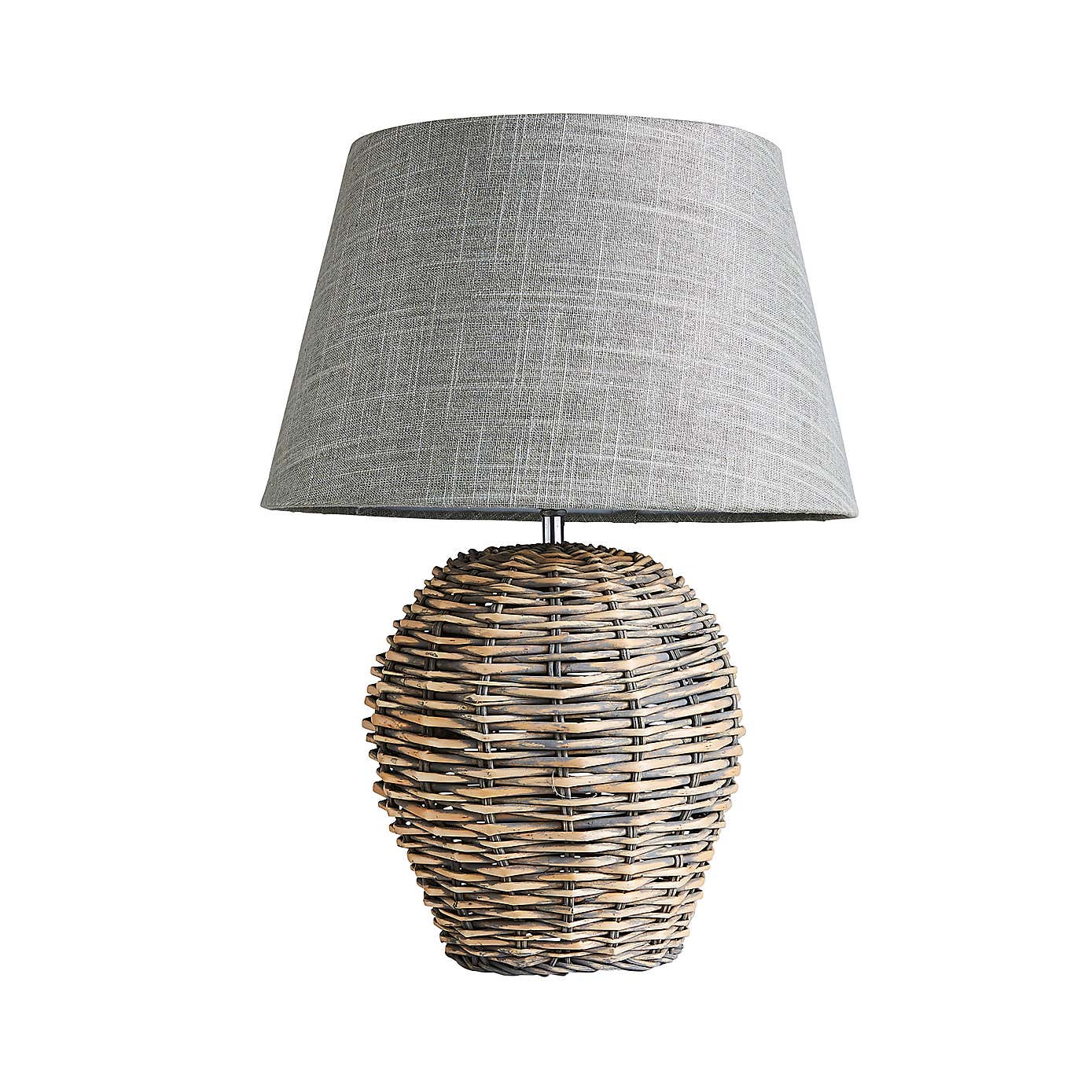 Lari Split Weave Wicker Table Lamp