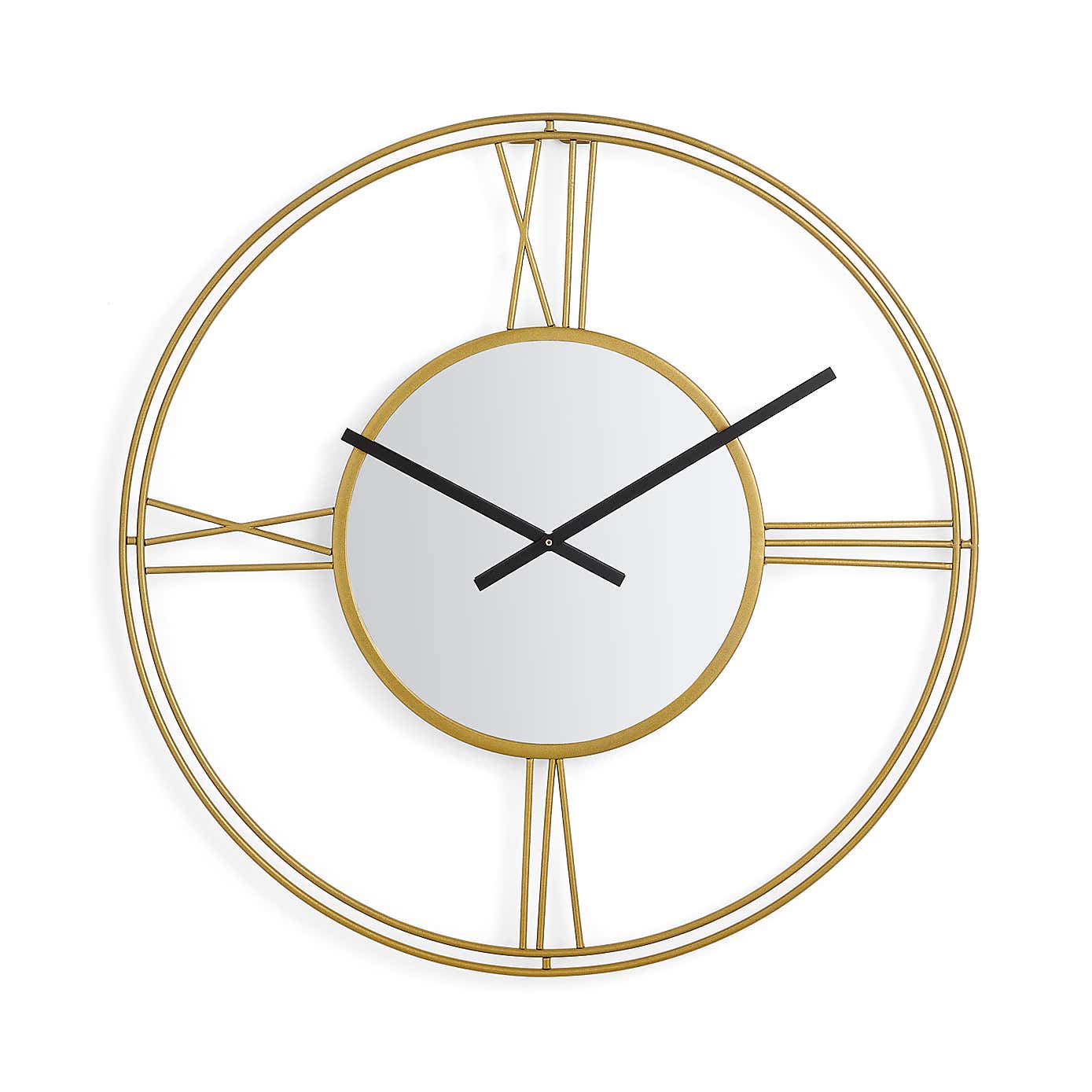 Indoor Outdoor Luxe Gold Clock 60cm