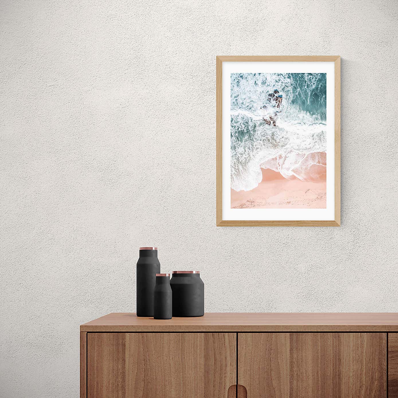 East End Prints Sands of Coral Haze Print