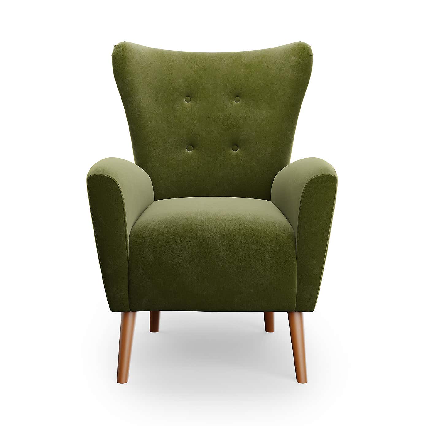 Sven Velvet Modern Wing Chair