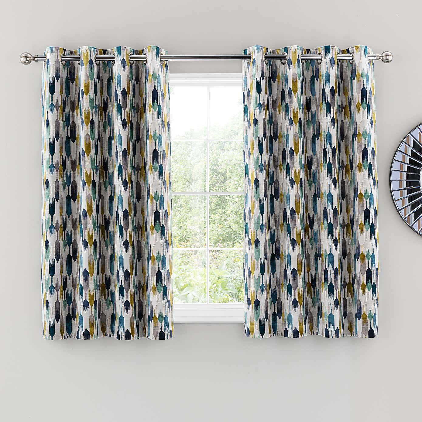 Kelso Cut Velvet Eyelet Curtains