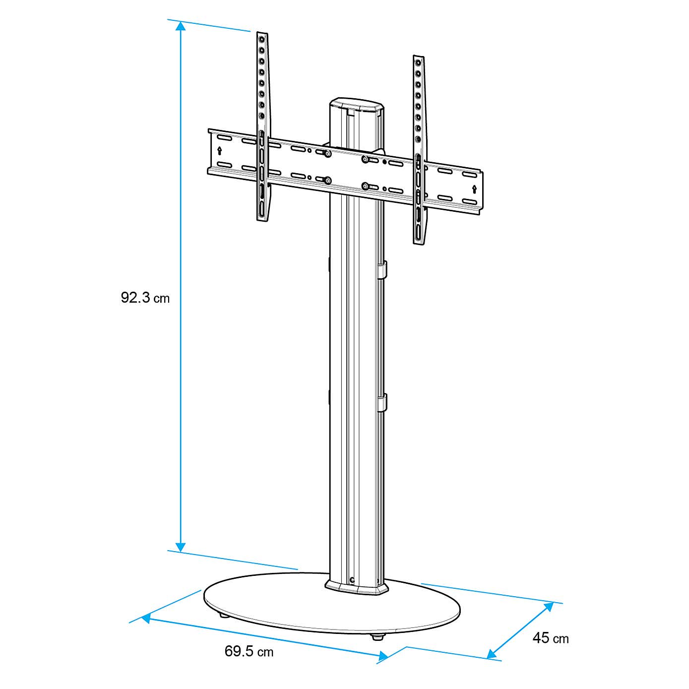 Eno Pedestal TV Stand