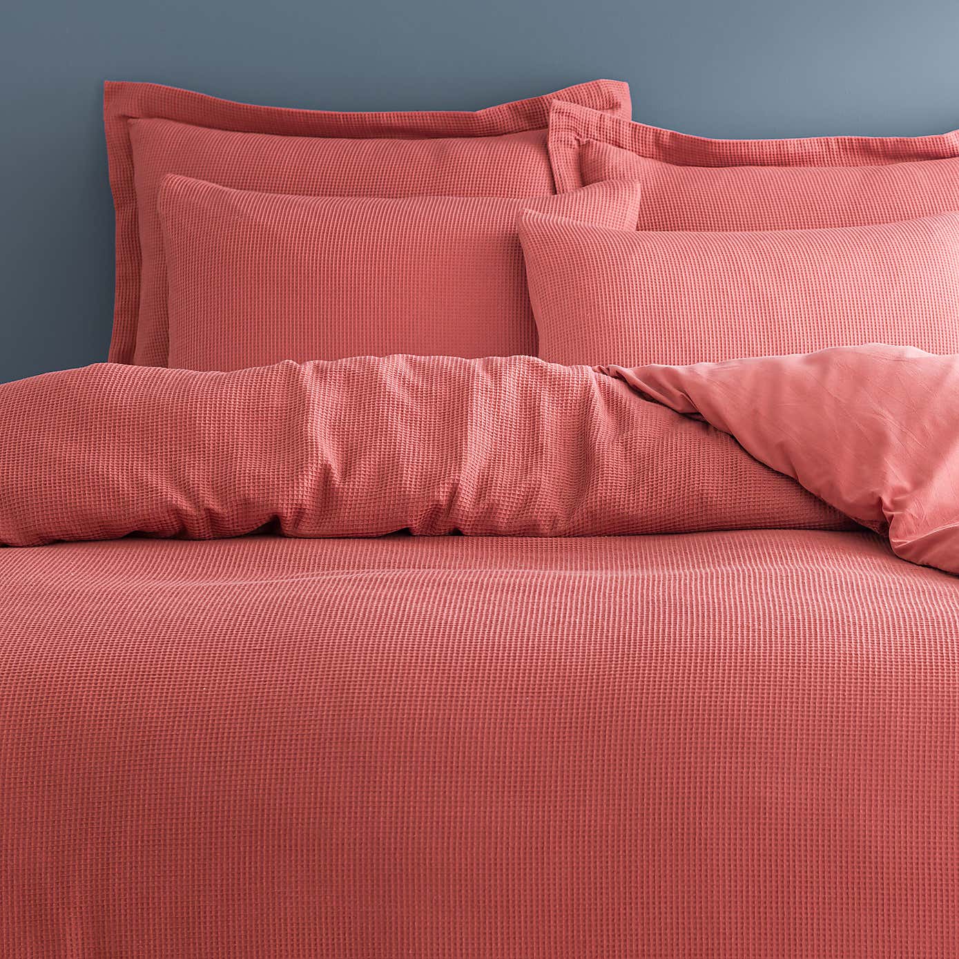 Alston Waffle Navy Oxford Pillowcase