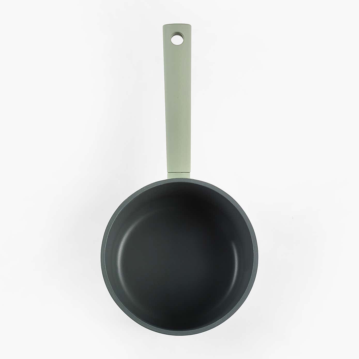 Cast Aluminium Saucepan 16cm With Lid Green