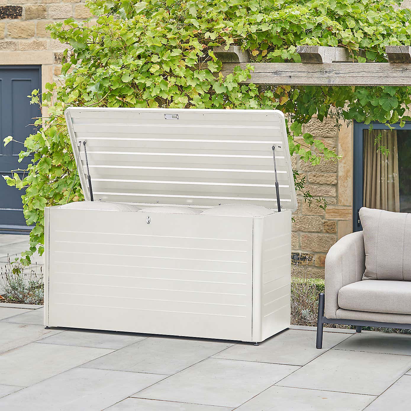 Pacific Lifestyle Rhode Island Large Galvanised Steel Cushion Box