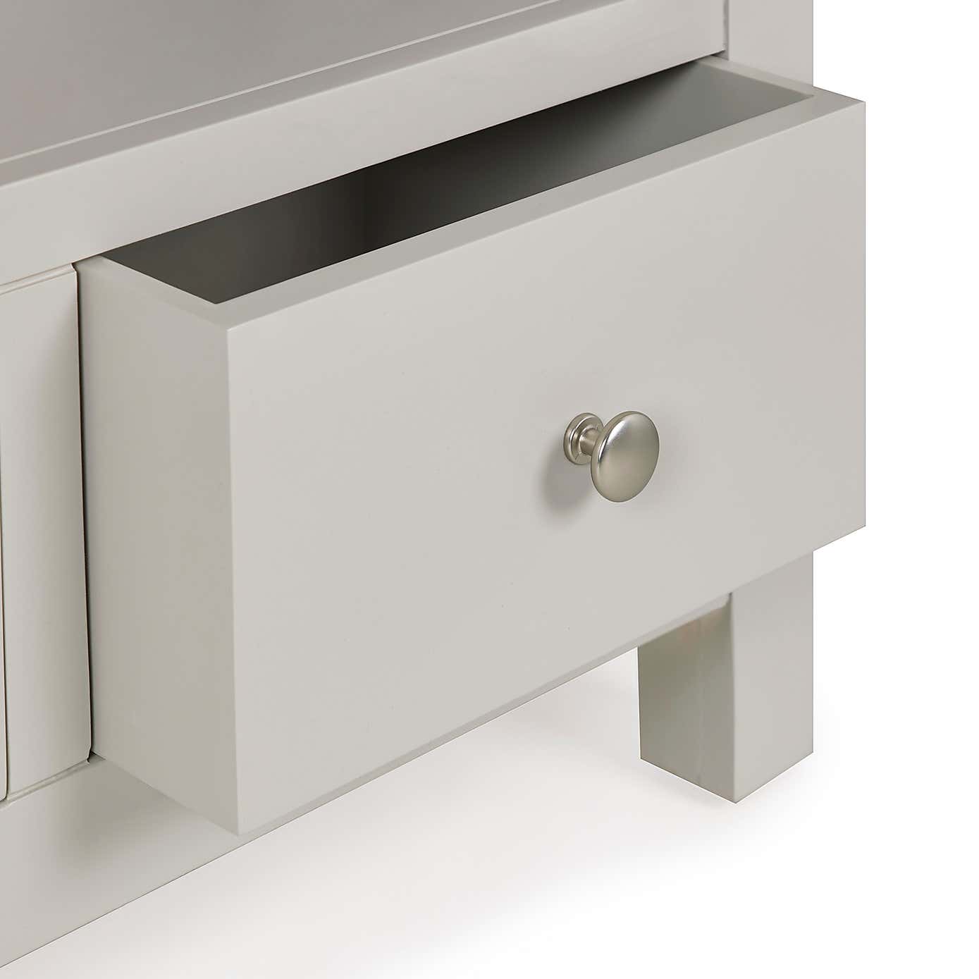 Bromley Grey Low Bookcase