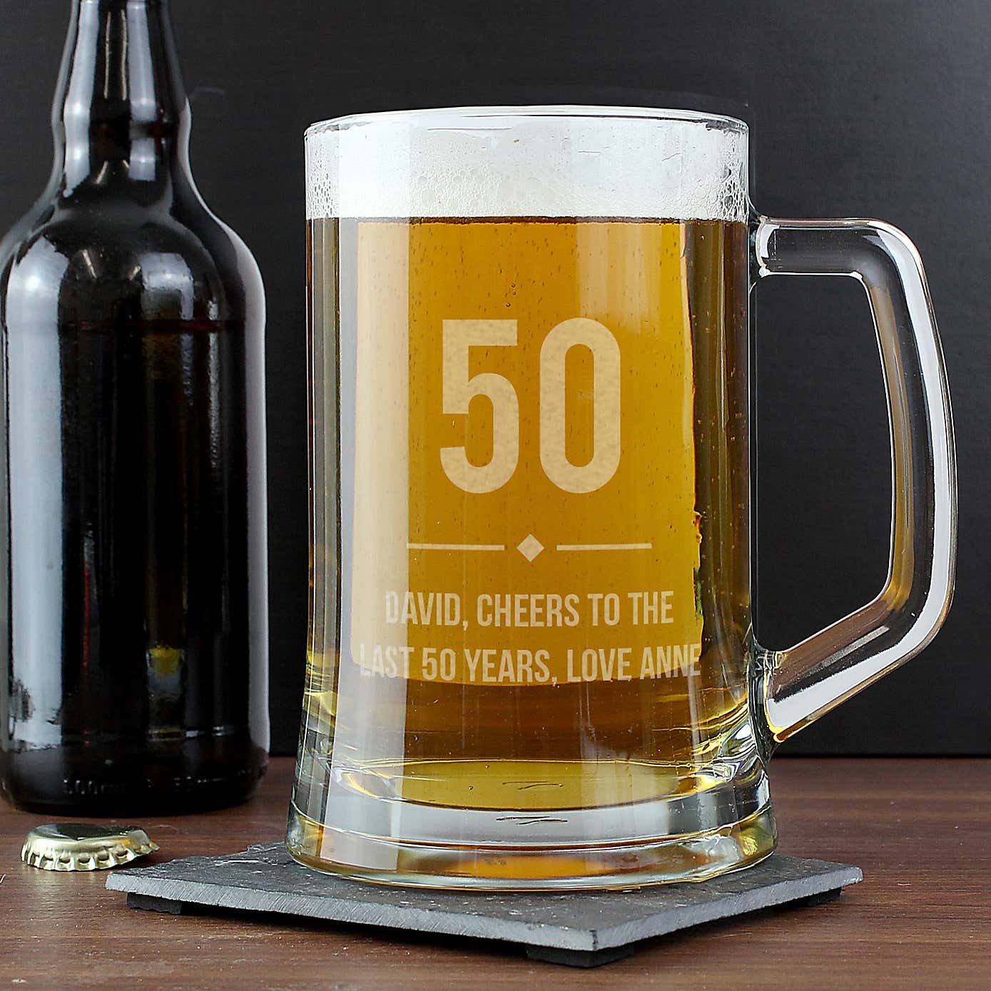 Personalised Birthday Stern Pint Tankard