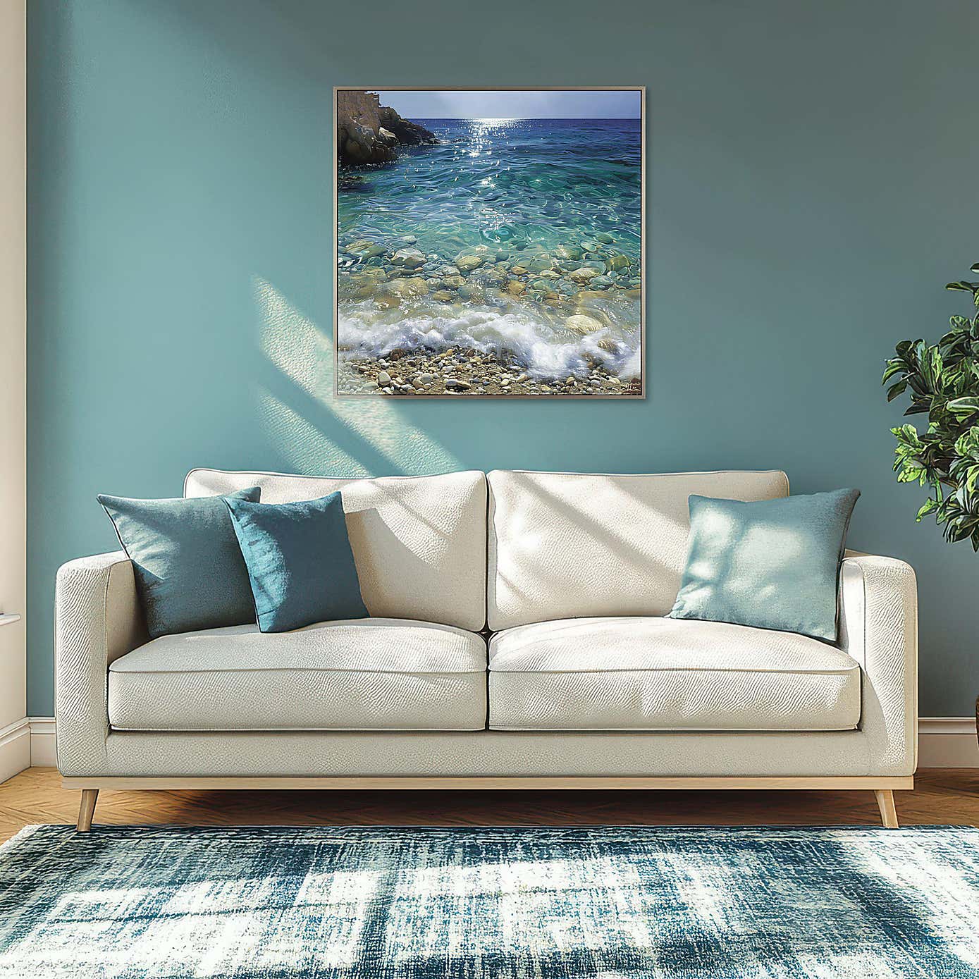 Cedar & Sage Crystal Waters Framed Canvas