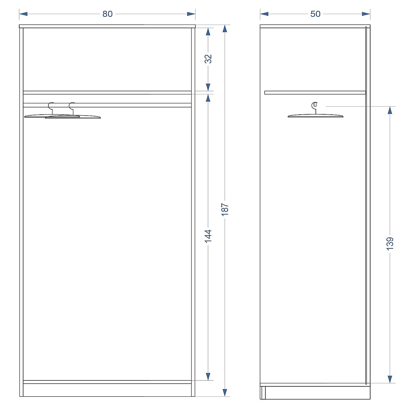Holborn 2 Door Wardrobe