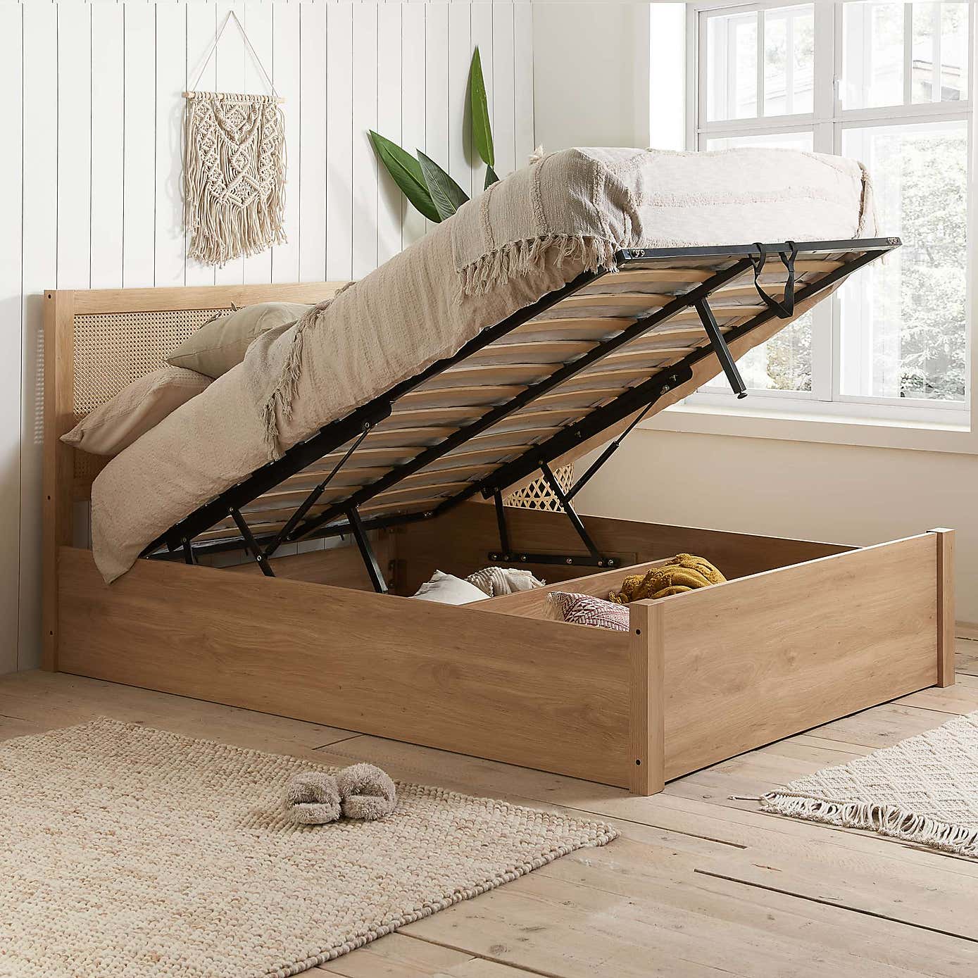 Birlea Croxley Rattan Ottoman Bed