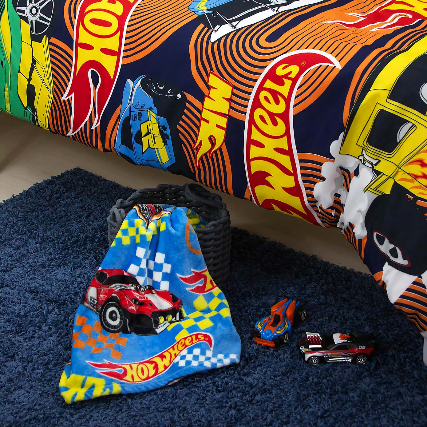 Hot Wheels Flame Fleece Blanket