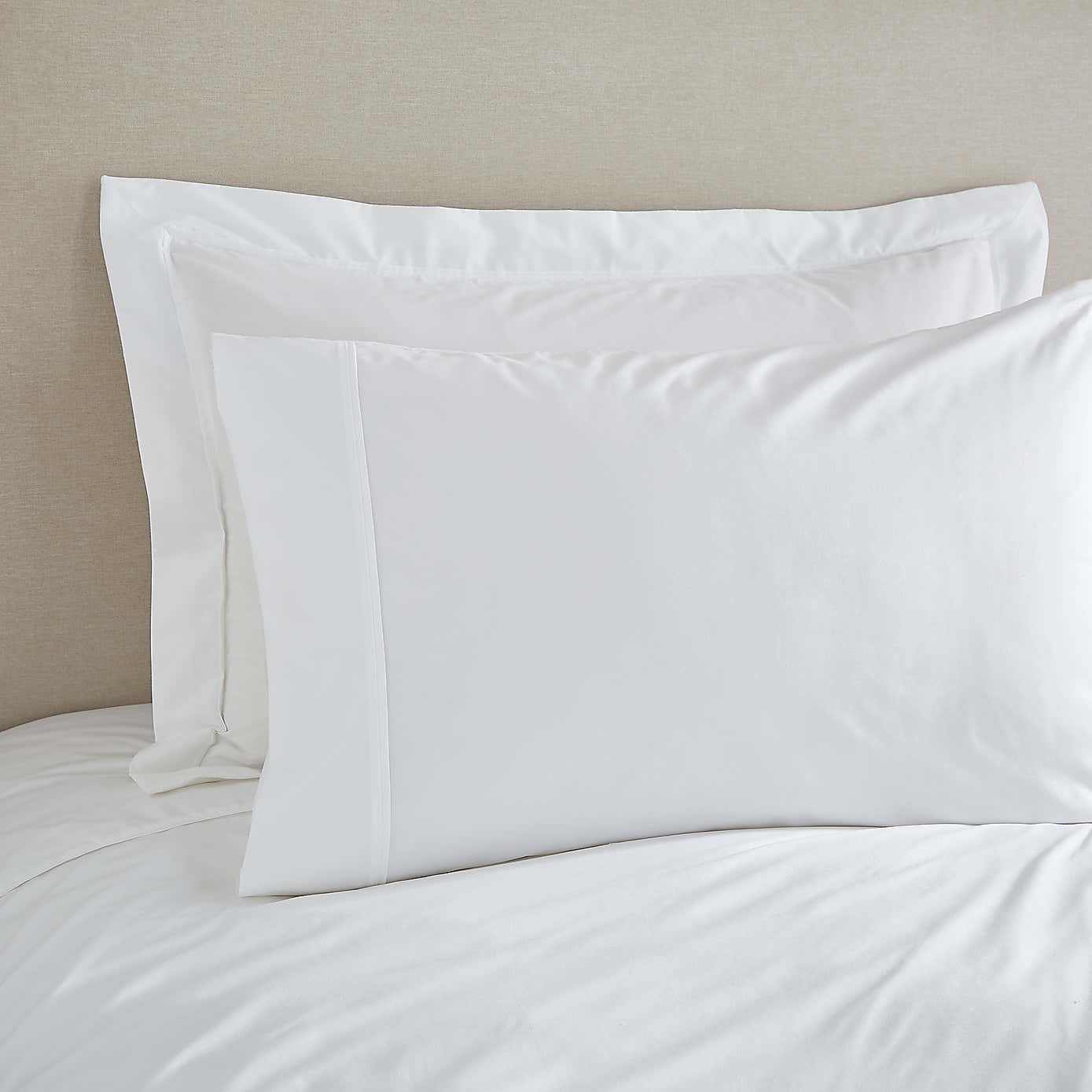 Dorma Egyptian Cotton 400 Thread Count Percale Housewife Pillowcase