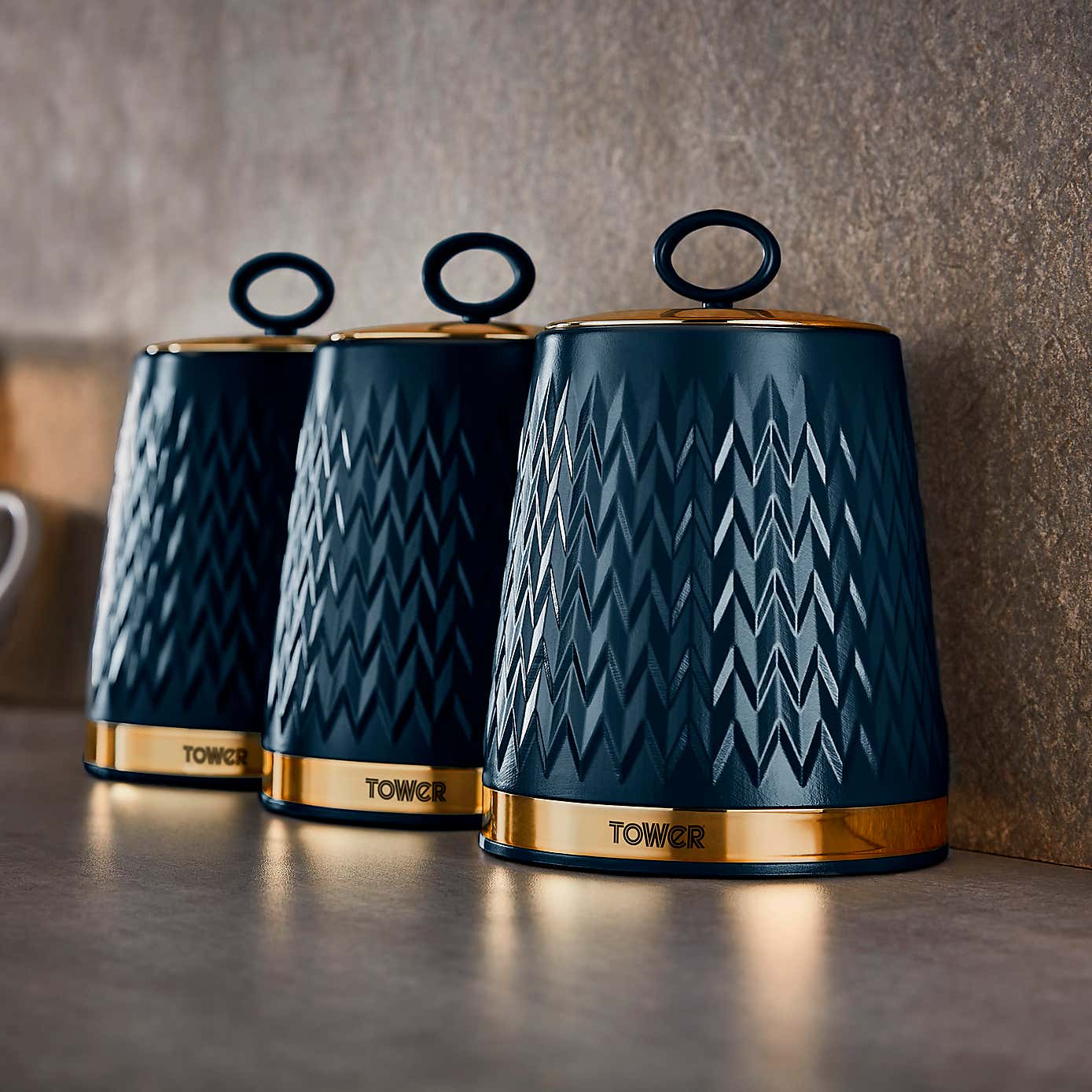Tower Set of 3 Empire Canisters