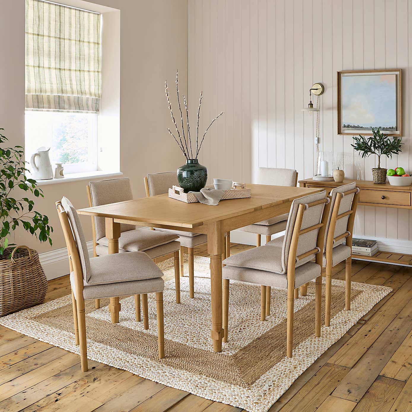 Churchgate Walcote Square Extending Dining Table