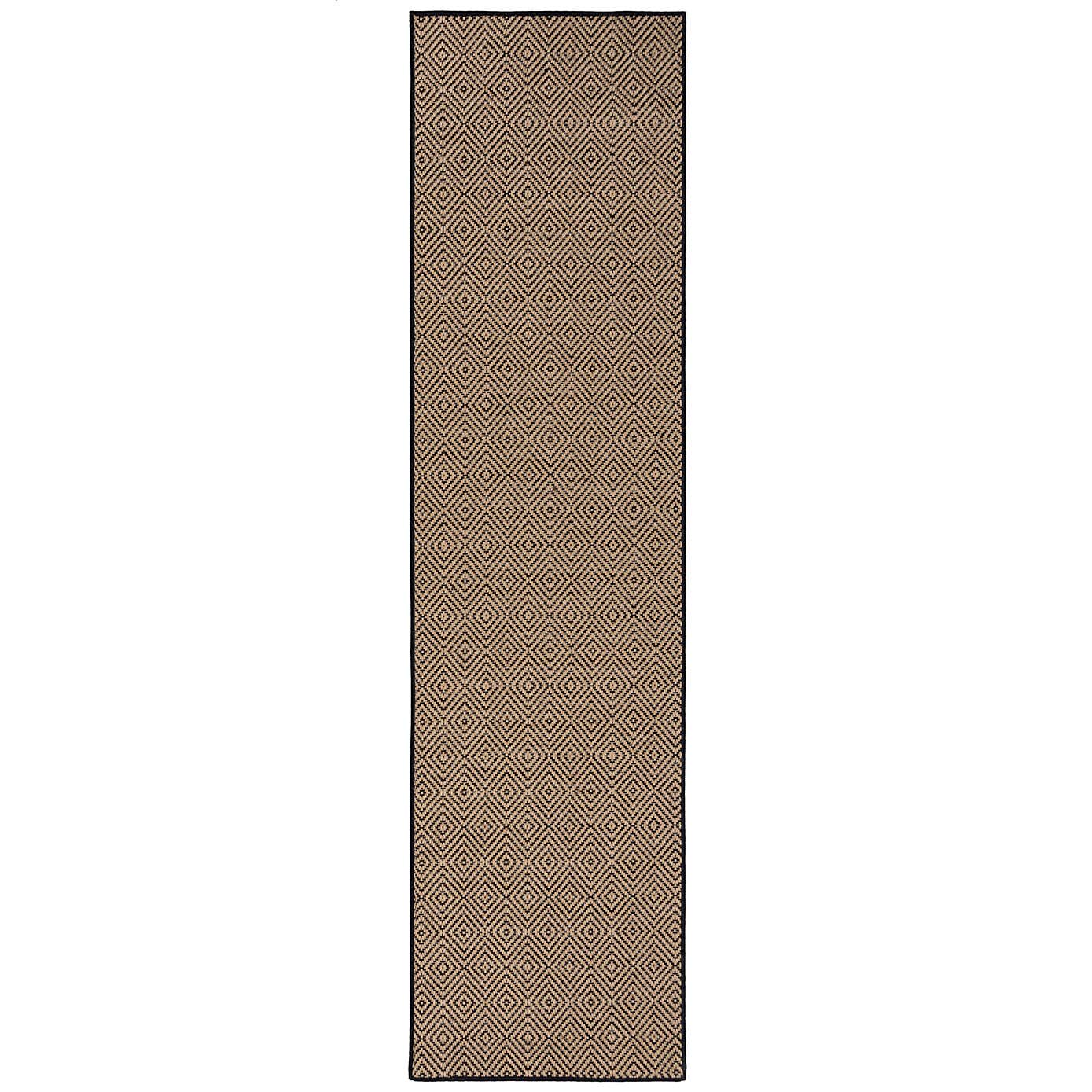 Diamond Jute Border Stair Runner