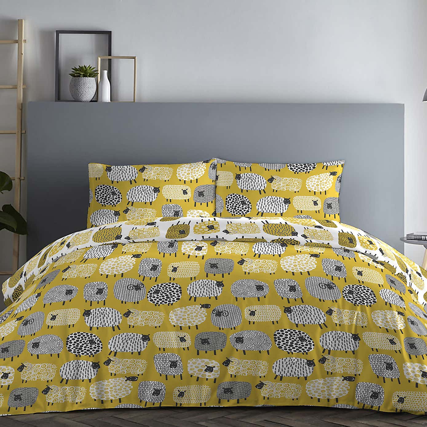 Fusion Dotty Sheep Duvet Cover & Pillowcase Set