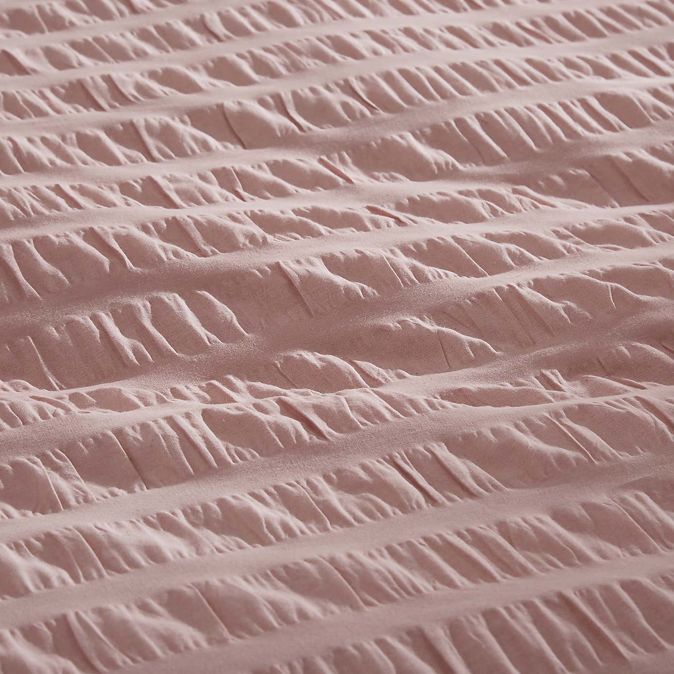 Aria Seersucker Powder Blue Duvet Cover and Pillowcase Set