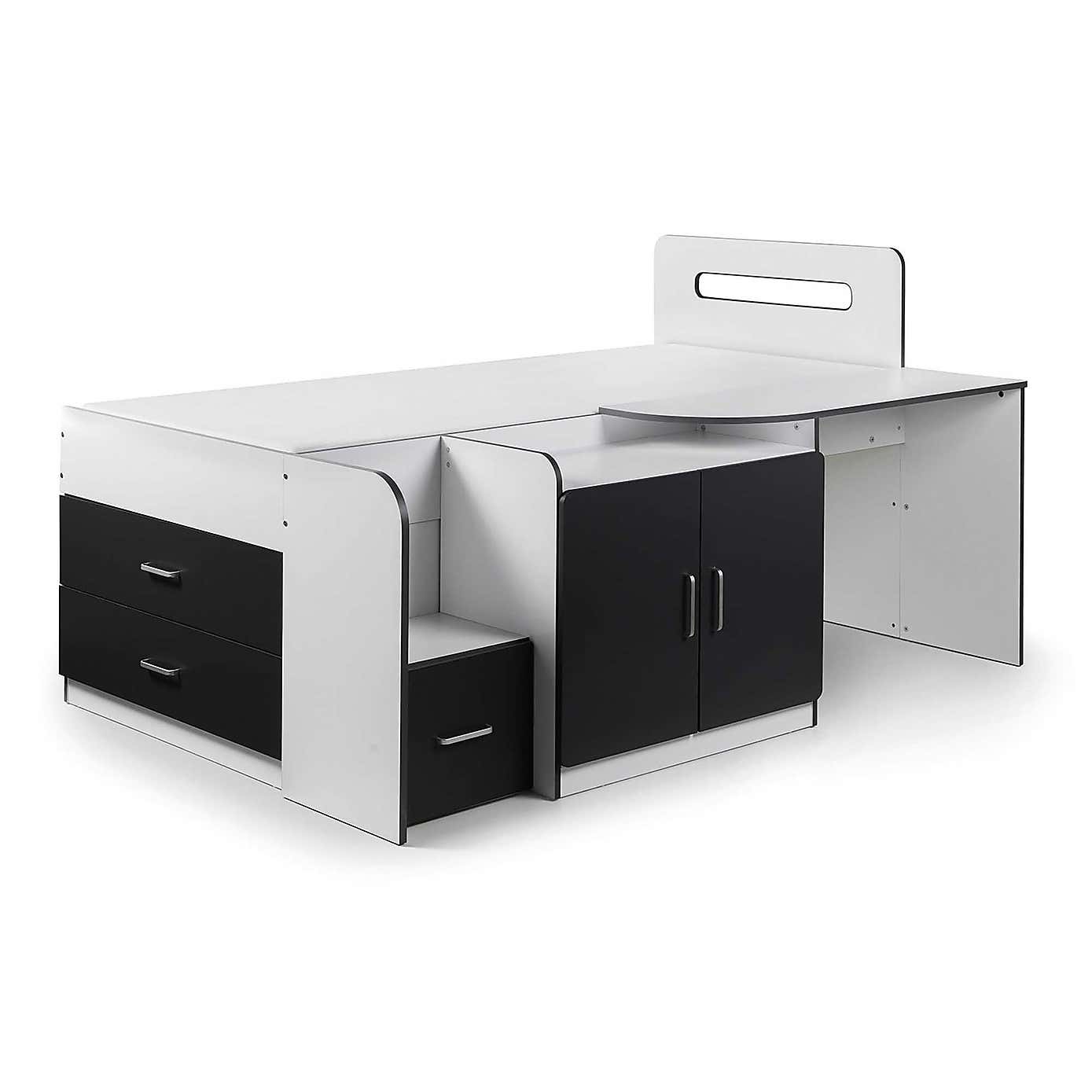 Cookie White and Grey Cabin Bed