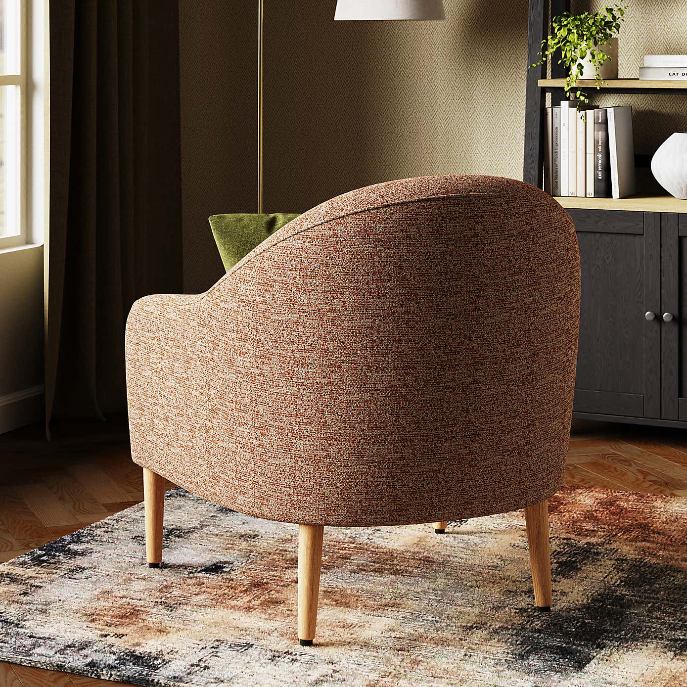 Kaspar Luxe Boucle Tub Chair