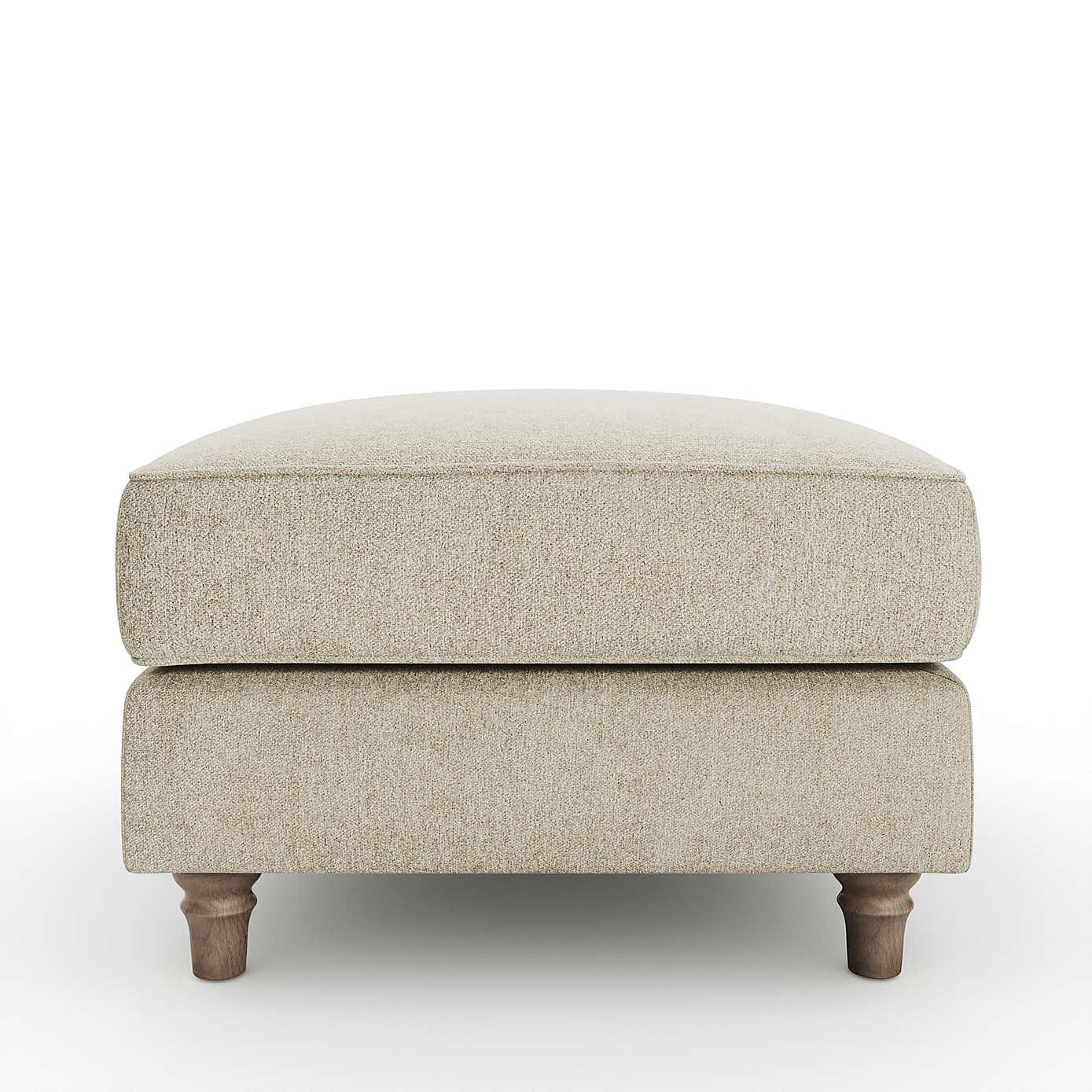 Flori Footstool, Soft Chenille