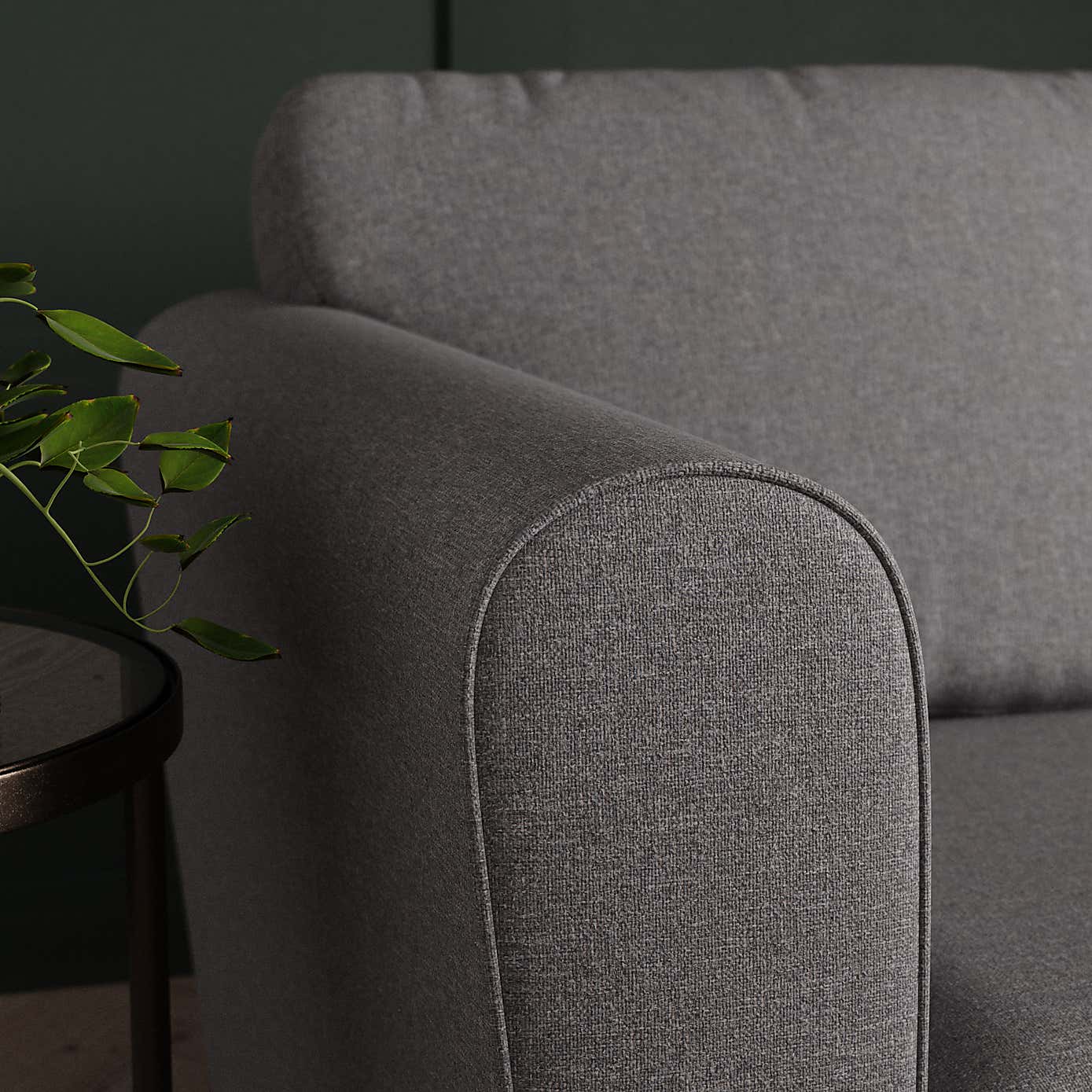 Blake Soft Texture Fabric 3 Seater Corner Sofa