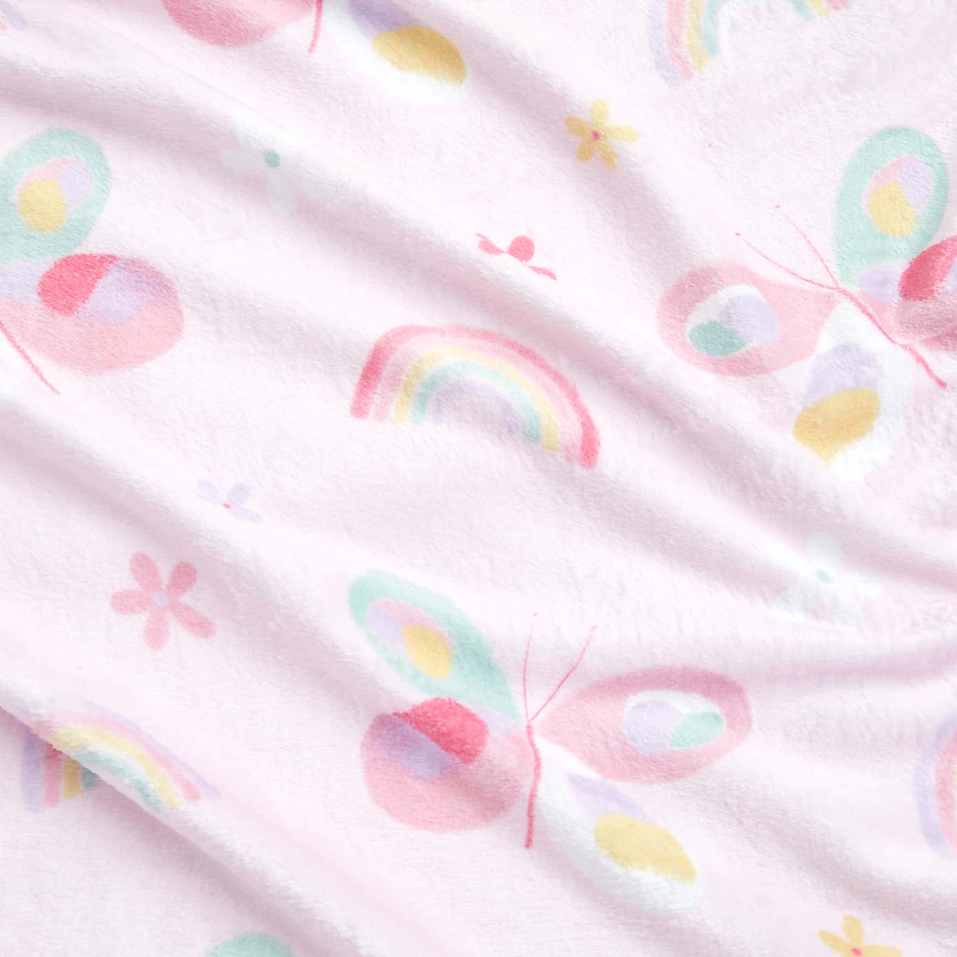 Painted Butterfly Fleece Blanket