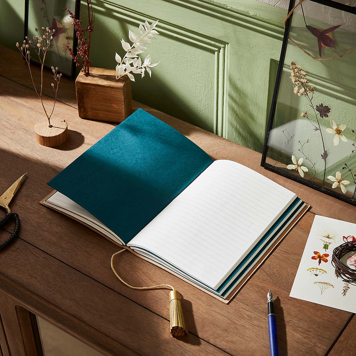 Recycled Leather Marble Notebook