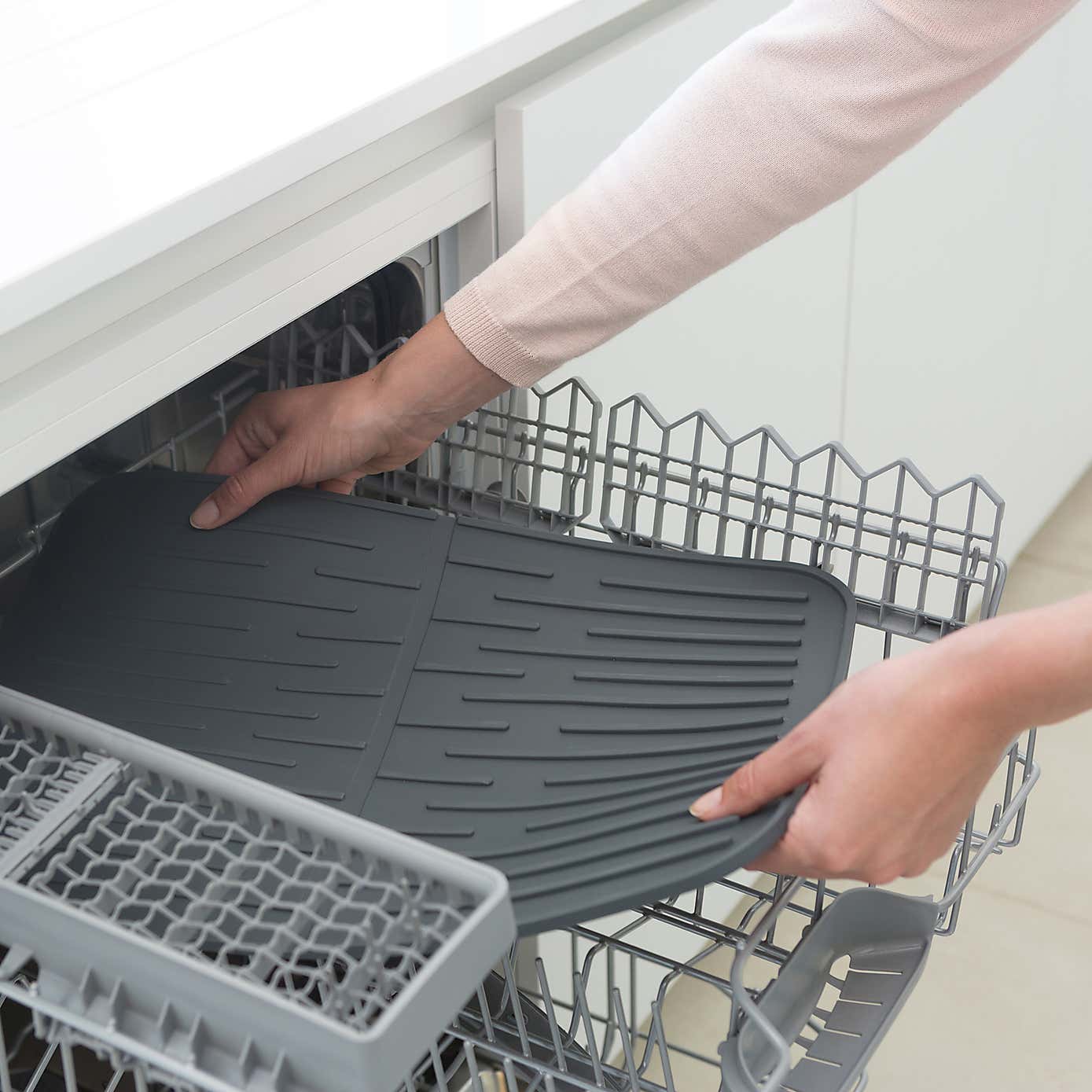 Brabantia Sinkside Dark Grey Silicone Dish Drying Mat