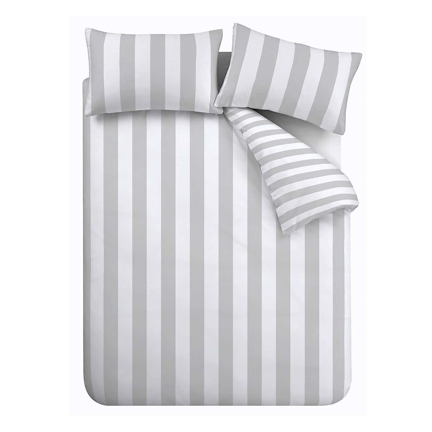Catherine Lansfield Cove Stripe Duvet Cover and Pillowcase Set