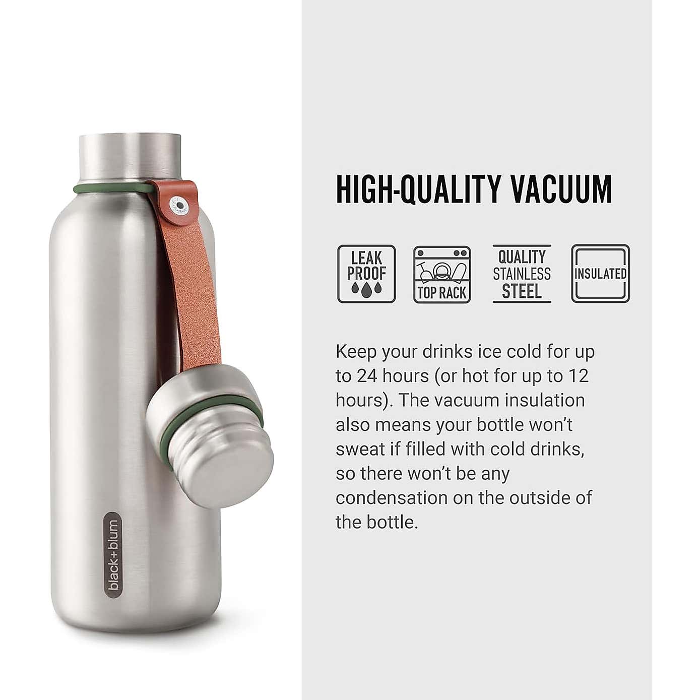 Black and Blum Insulated Water Bottle