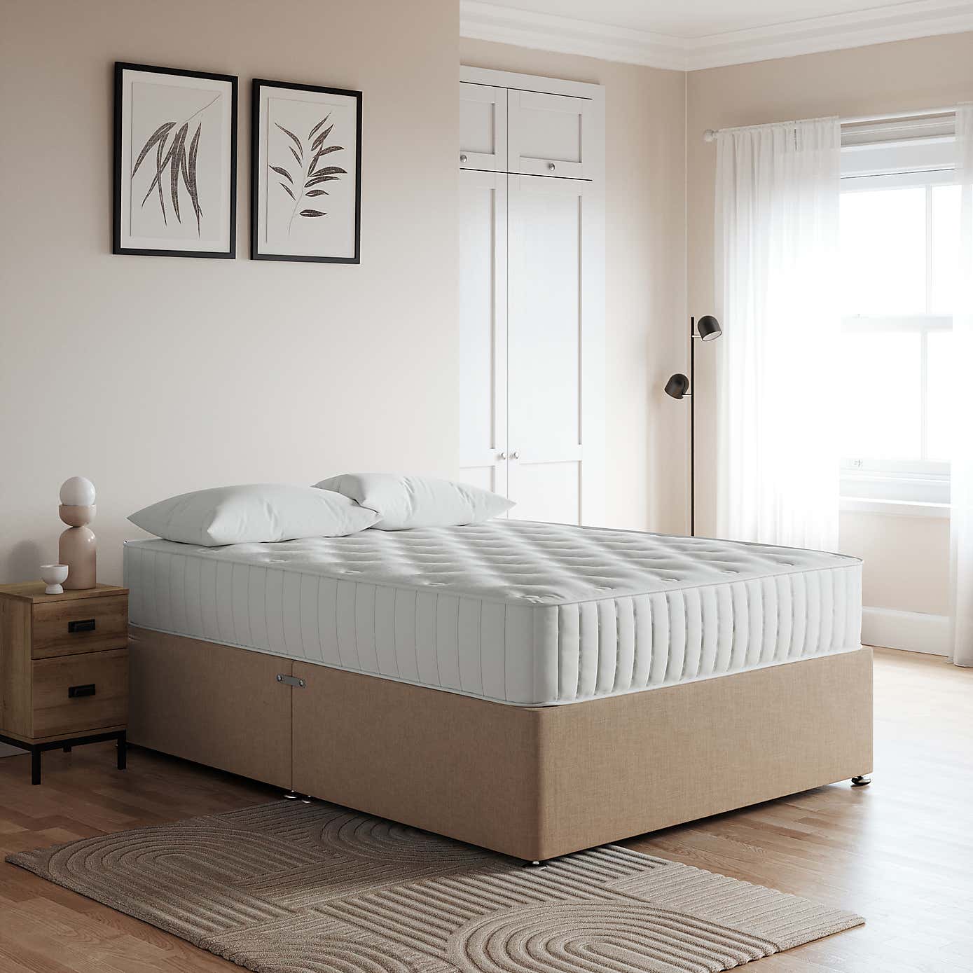 Essentials Woven Fabric Divan Base