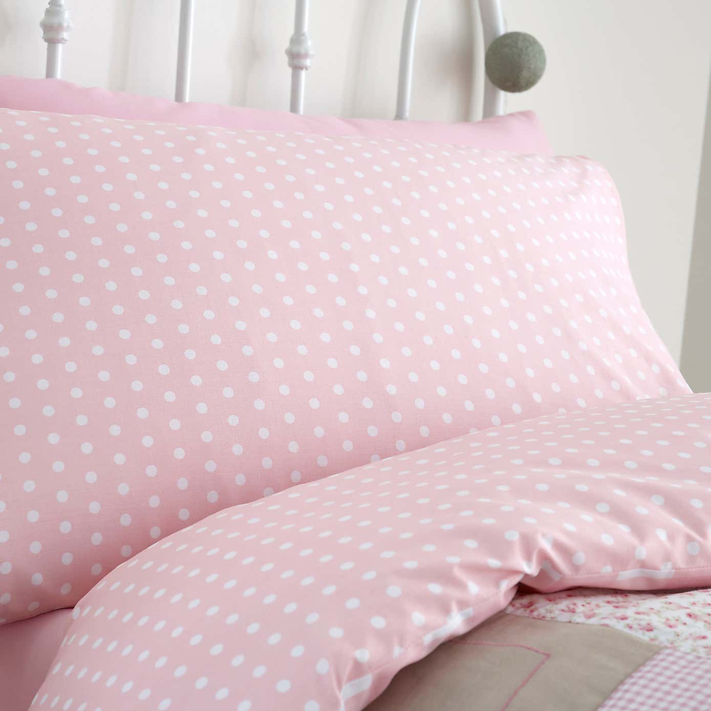 Gingham Pink Duvet Cover and Pillowcase Set