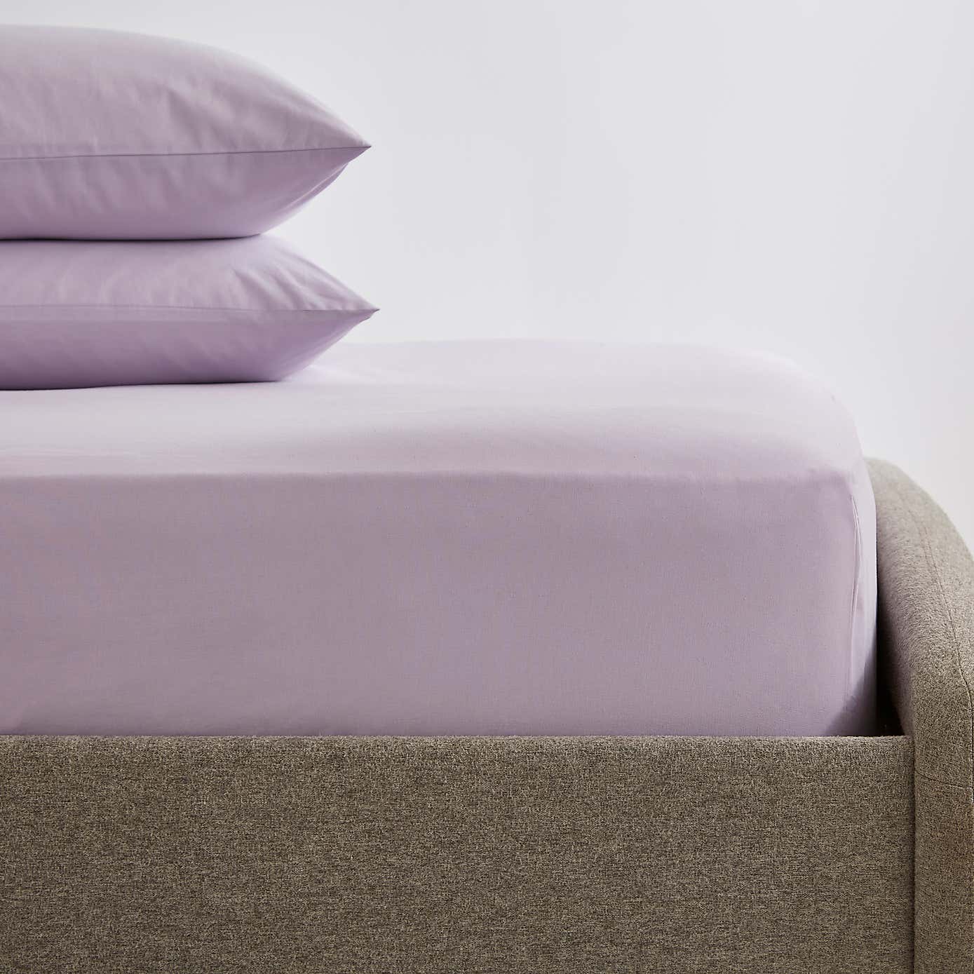 Soft Cotton Plain Fitted Sheet