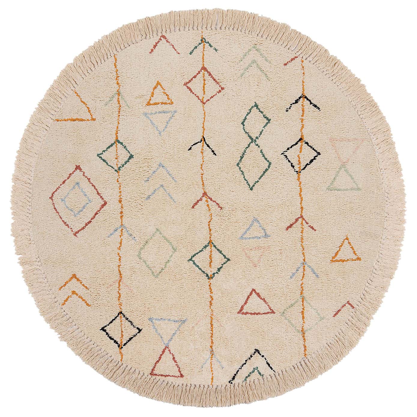 Marni Berber Round Cotton Rug