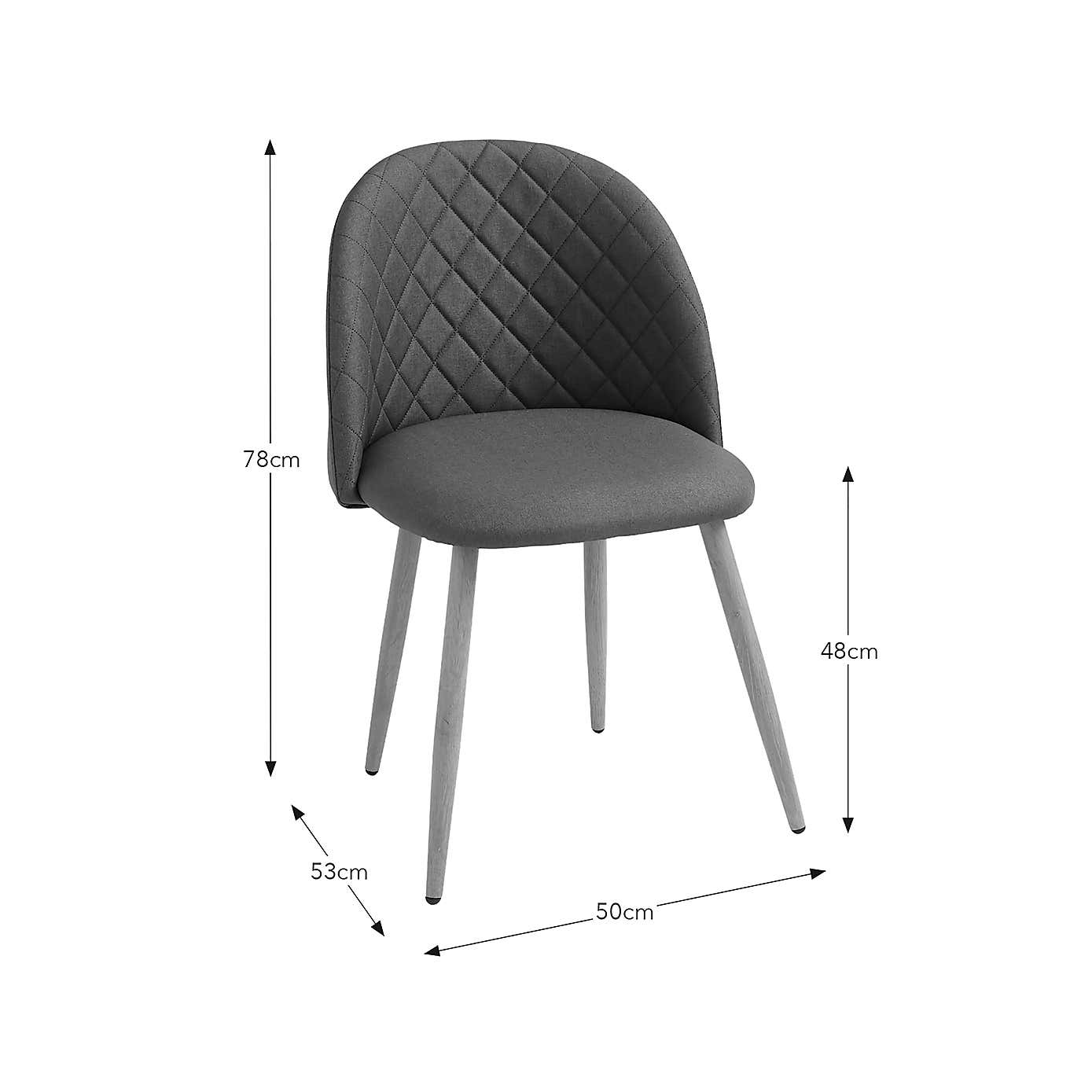Astrid Dining Chair, Flatweave Fabric