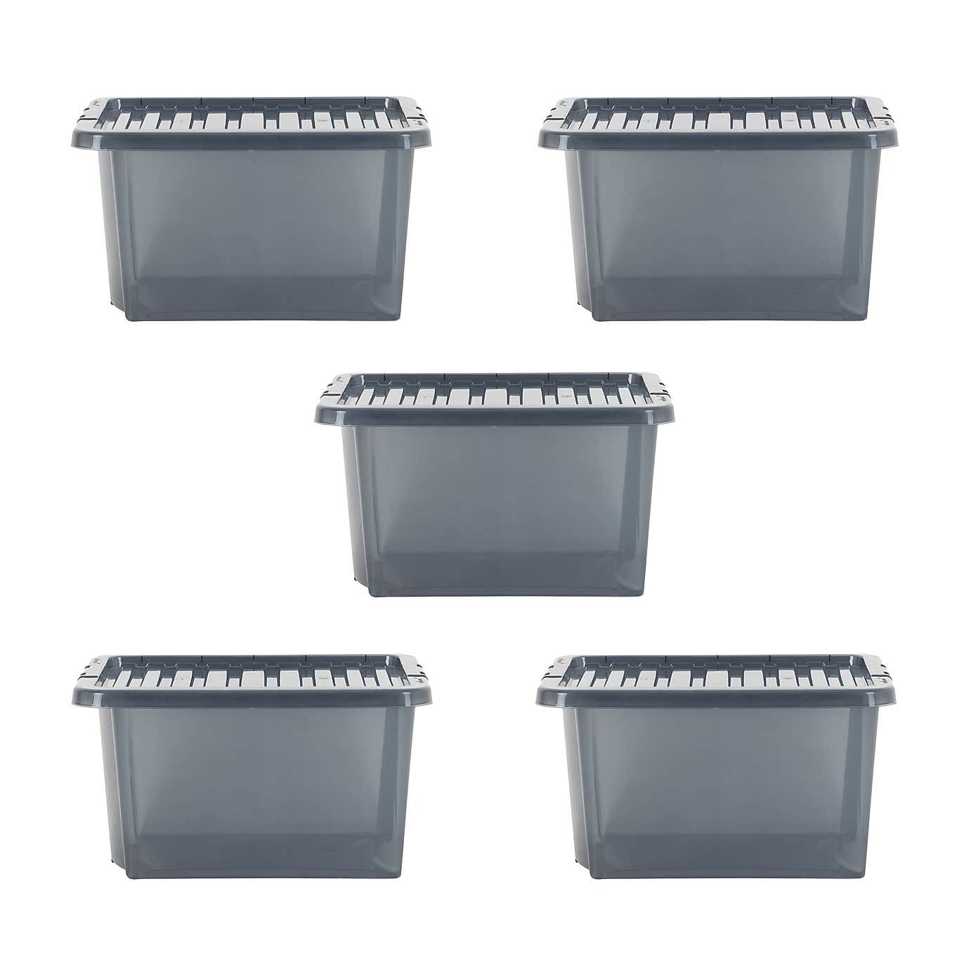 Wham Crystal Set of 5 Storage Boxes & Lids