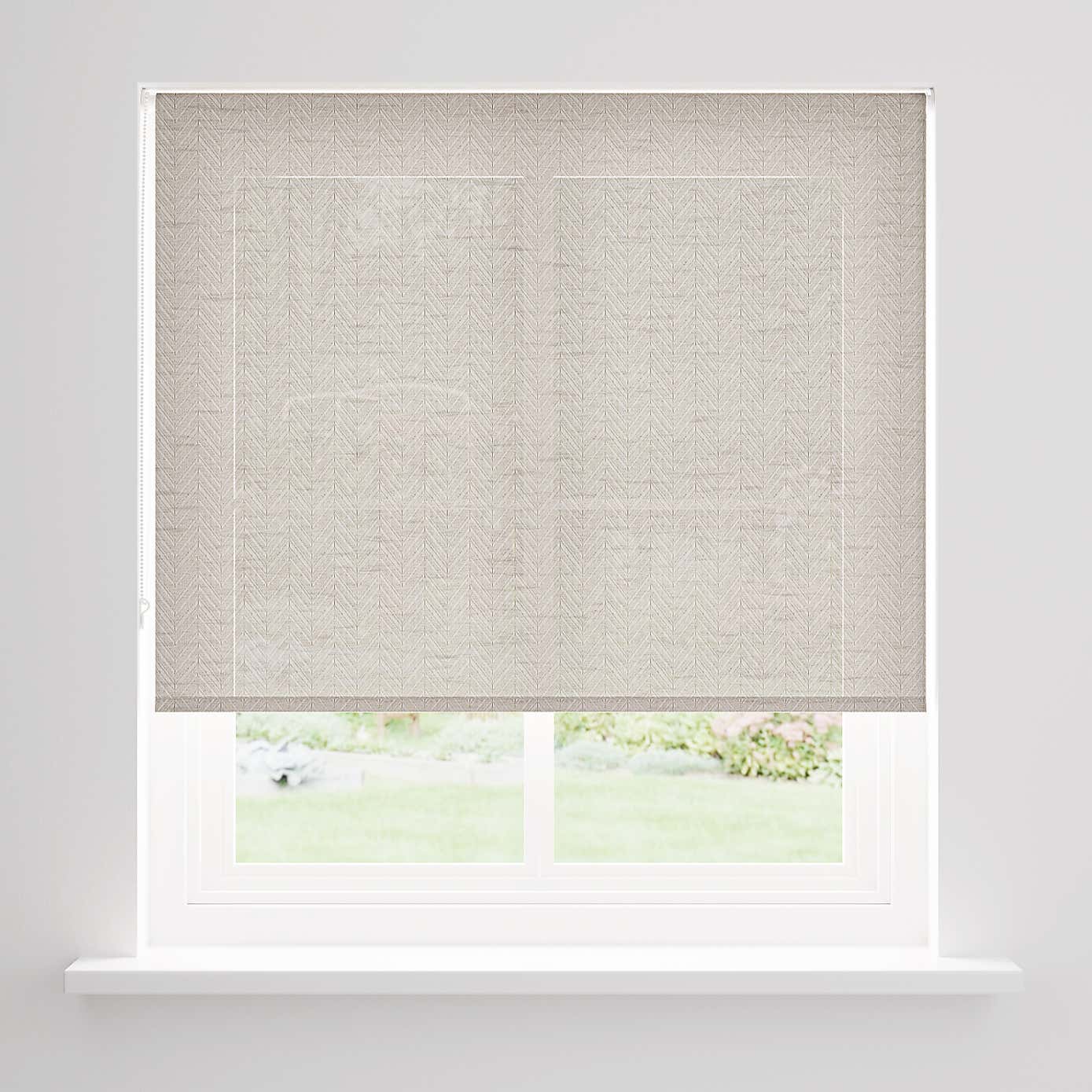 Semi Sheer Herringbone Roller Blind