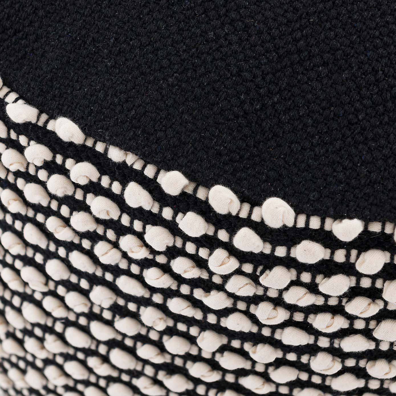 Jersey Bobble Round Pouffe