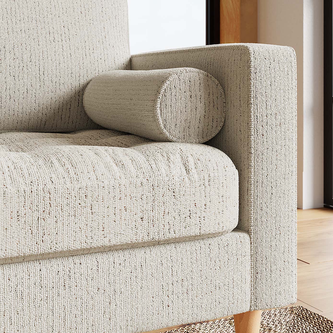 Zoe Boucle Fleck 2 Seater Sofa