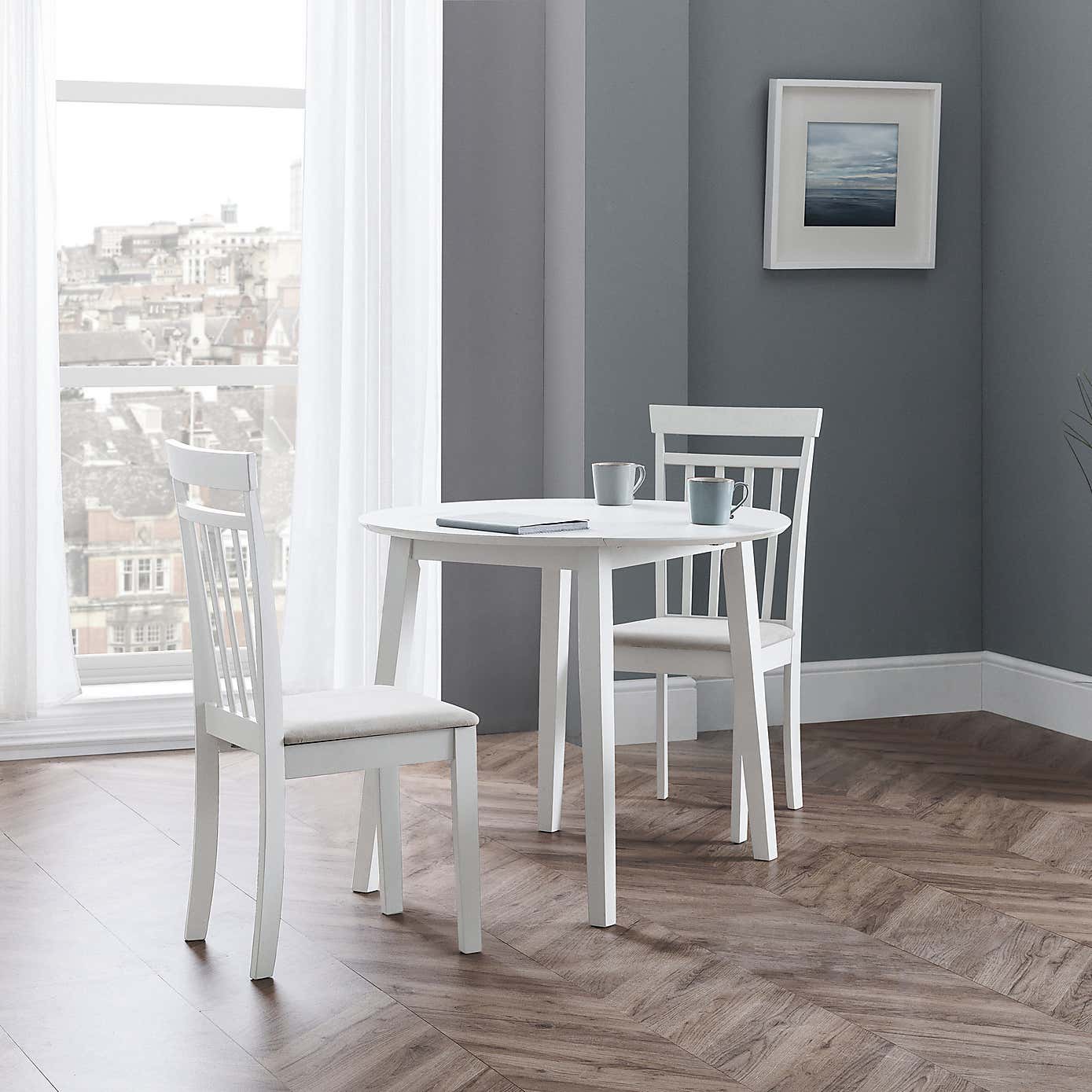 Coast Drop Leaf Dining Set with 2 Coast Dining Chairs