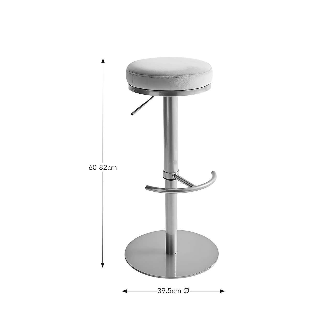 Jesper Adjustable Height Bar Stool, Velvet