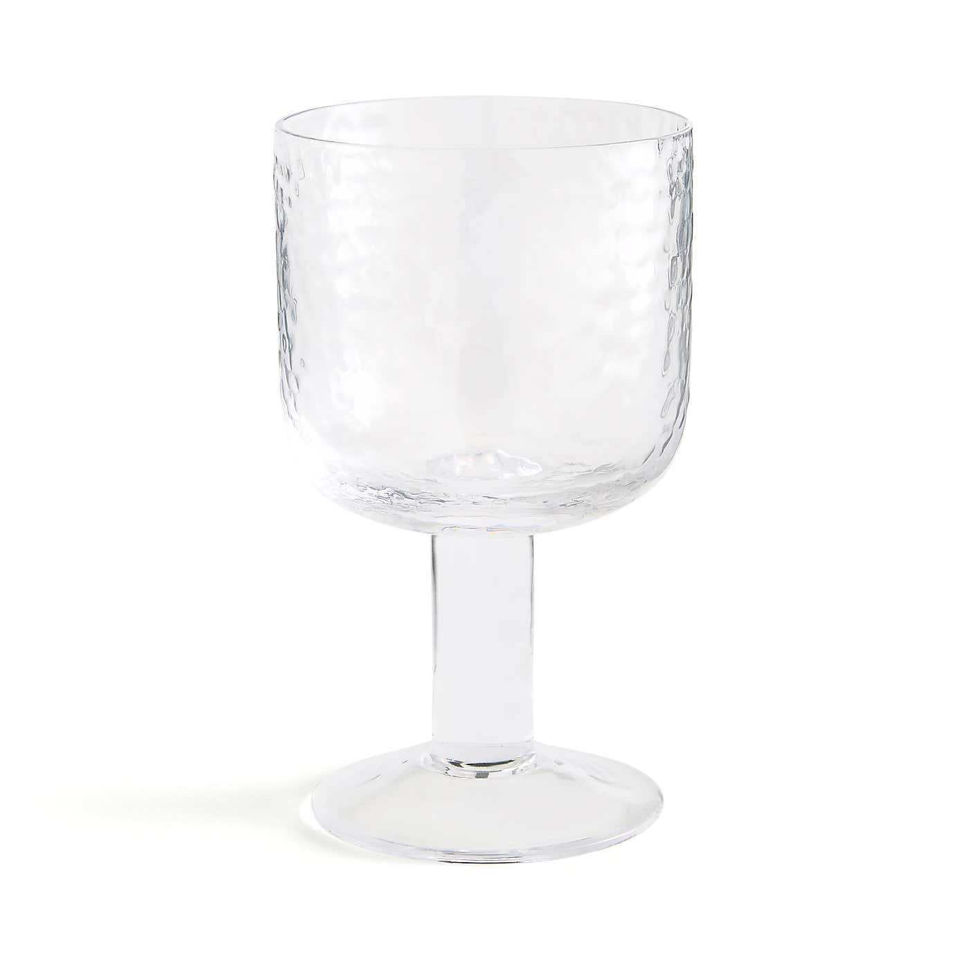 Hammered Wine Goblet