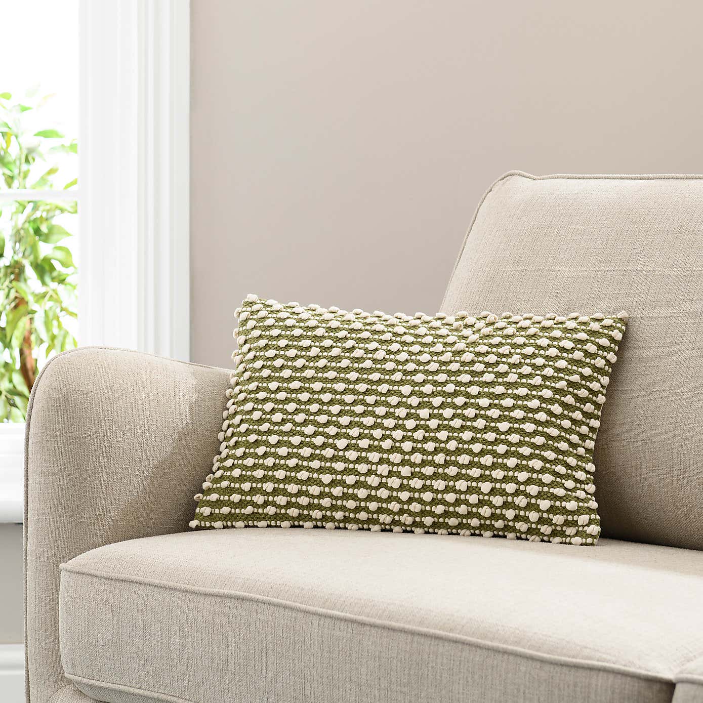 Jersey Bobble Cushion