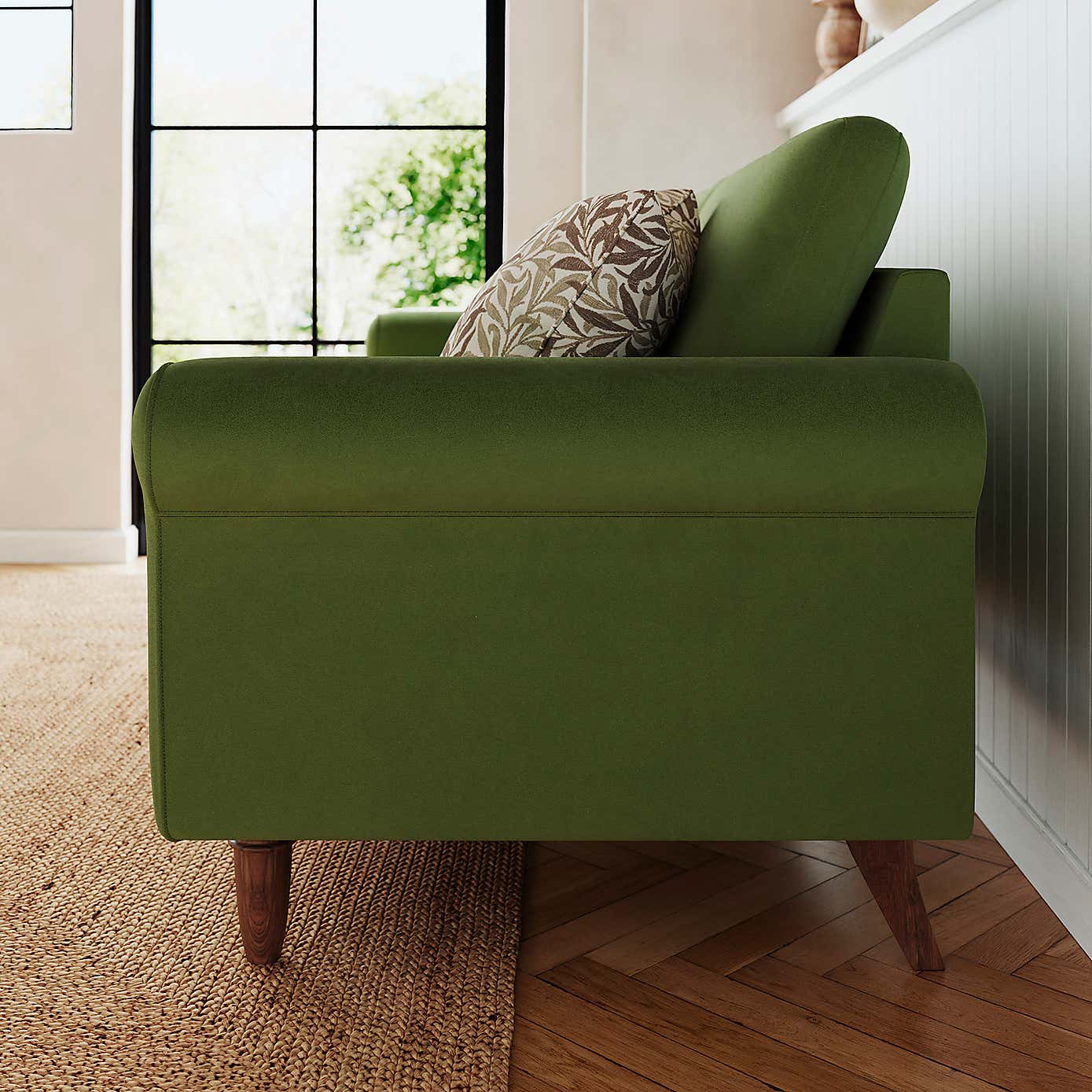 Maeve Compact Velvet 3 Seater Sofa