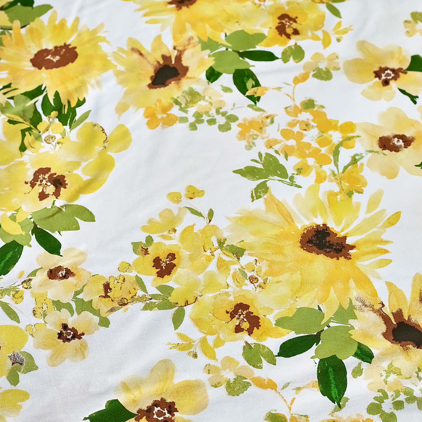 Catherine Lansfield Sunflowers Reversible Duvet Cover & Pillowcase Set