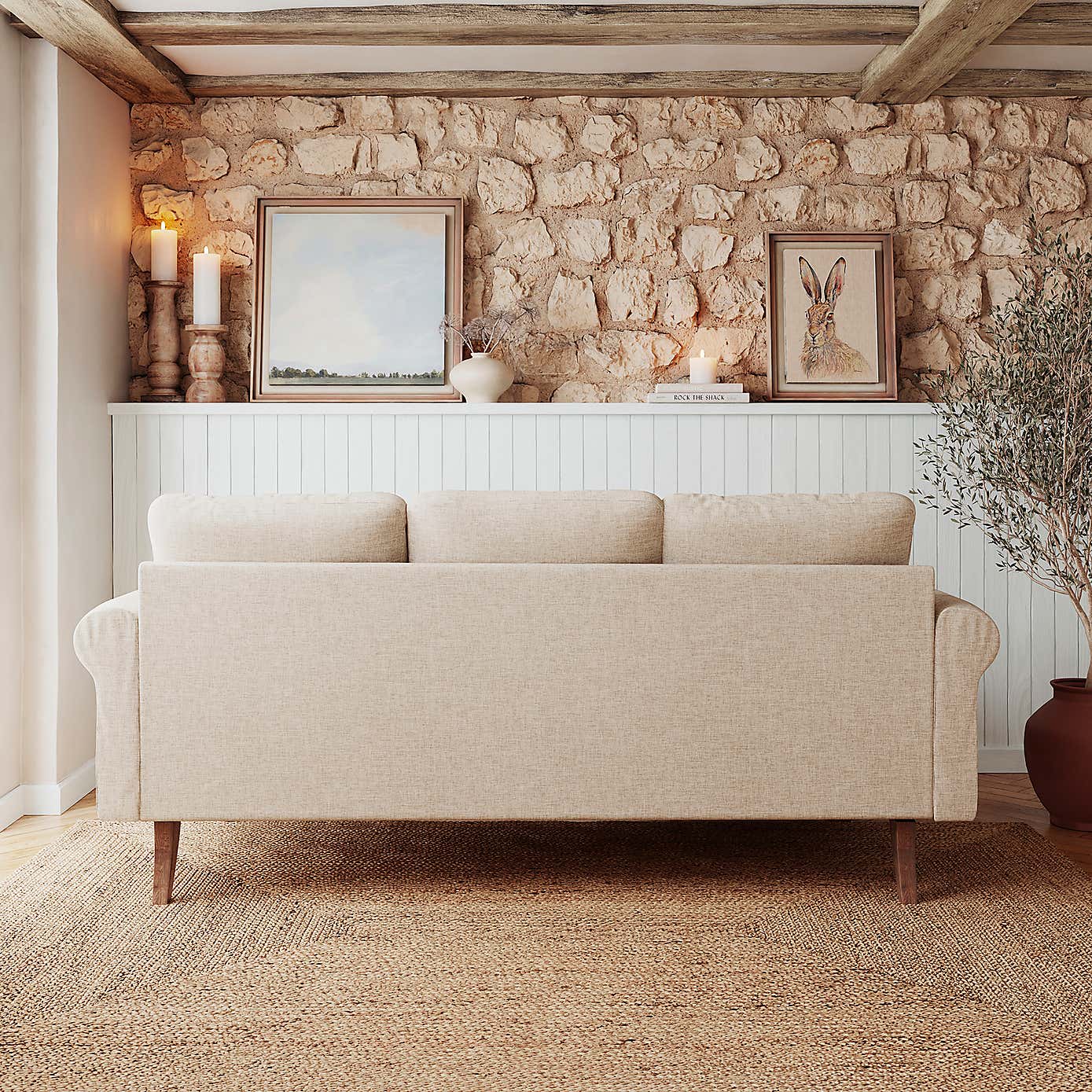 Maeve Compact Flatweave Corner Chaise Sofa