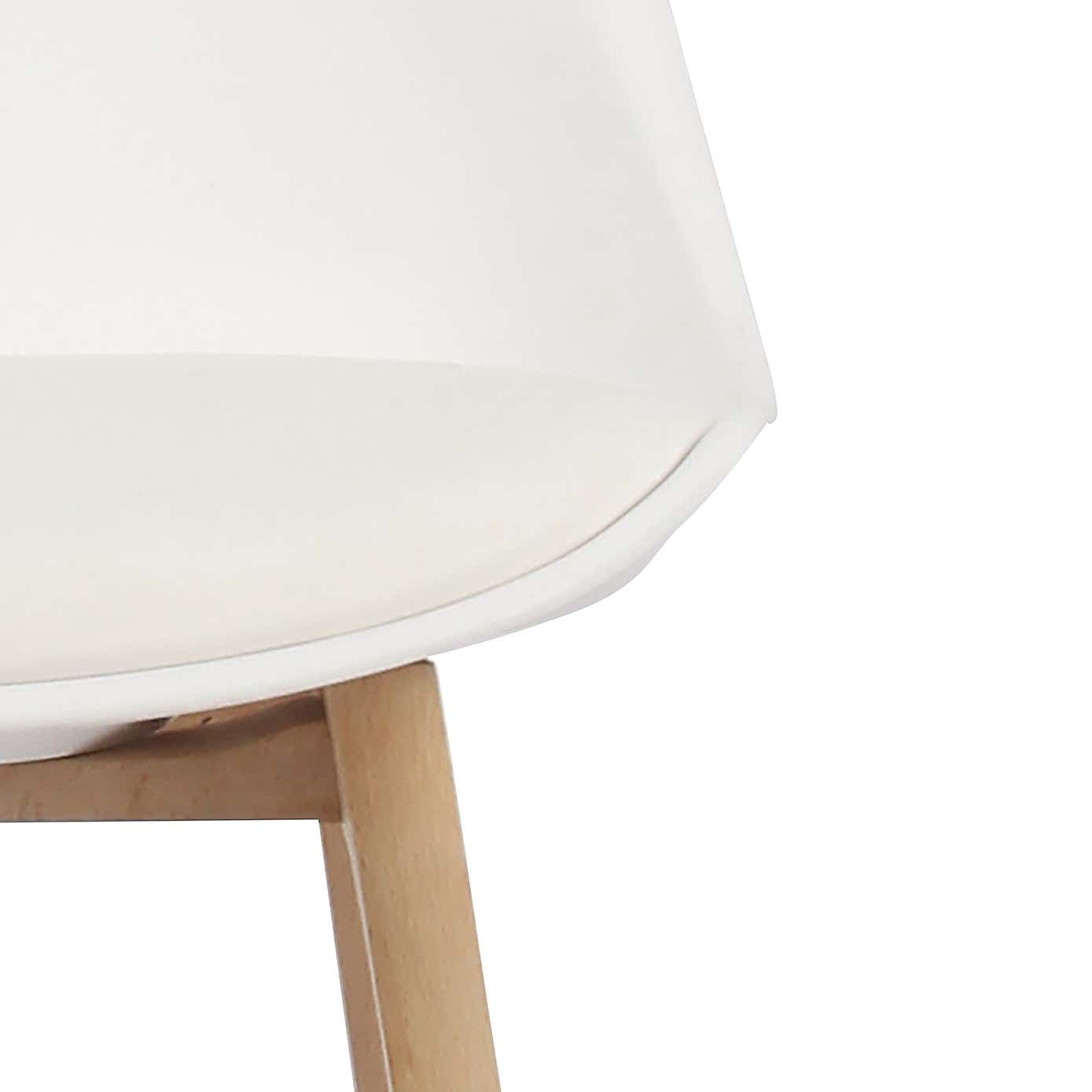 Erik Bar Stool with White Back