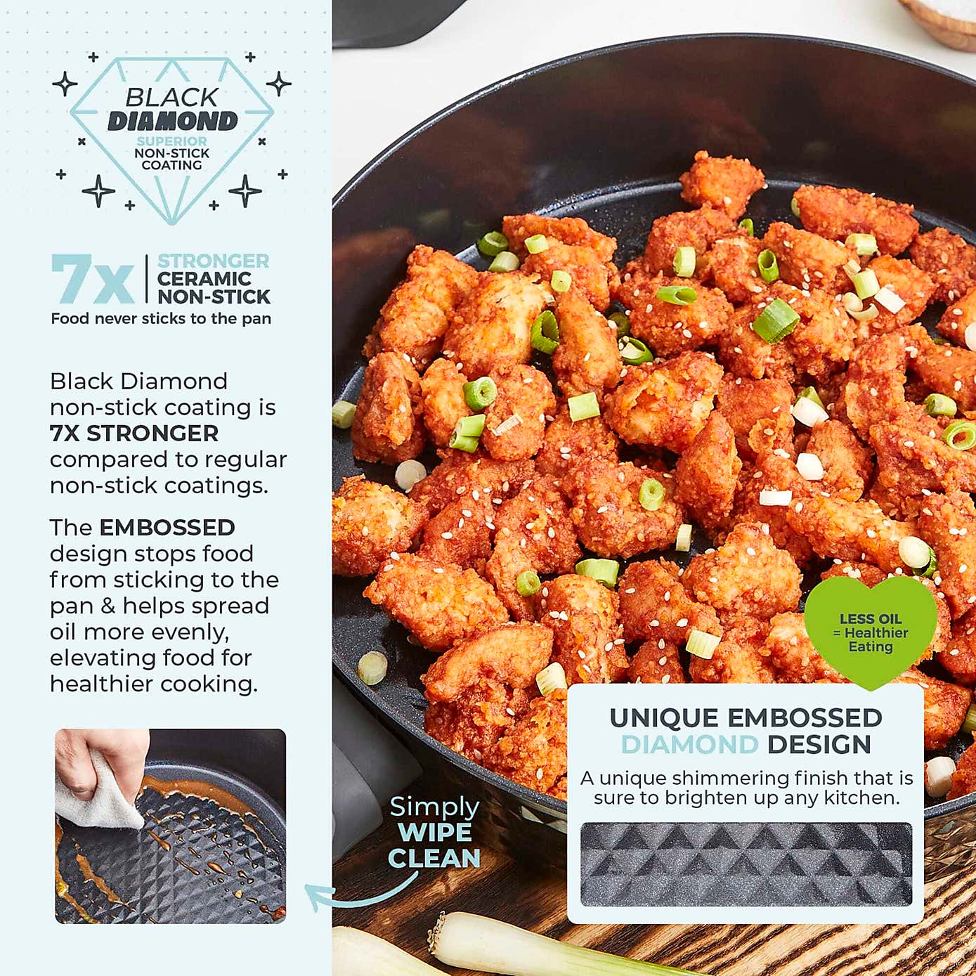 Tower Diamo 30cm Ceramic Multi-Pan with Lid